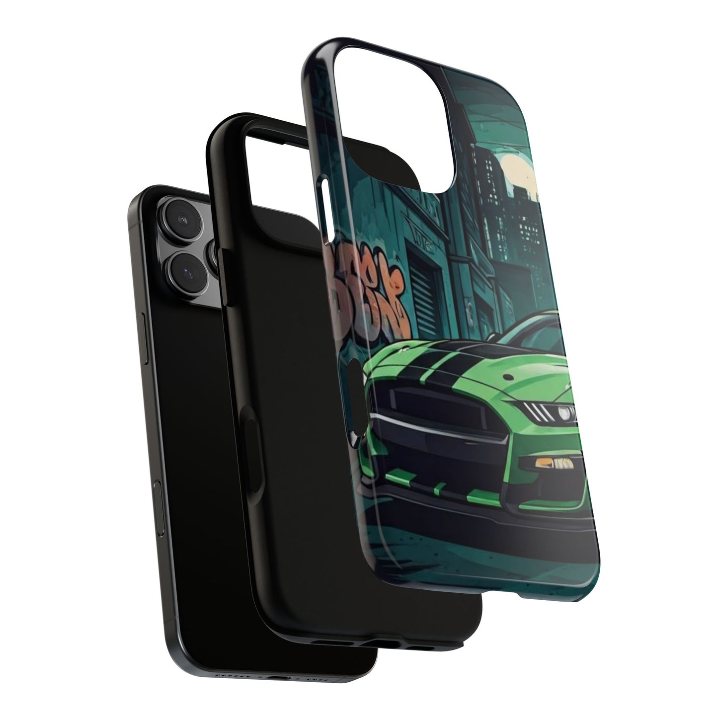 Ford Mustang Shelby GT500 Street Life-Dual Layer Ultra Tough Phone Case Printify by The Night Shift Automotive Apparel