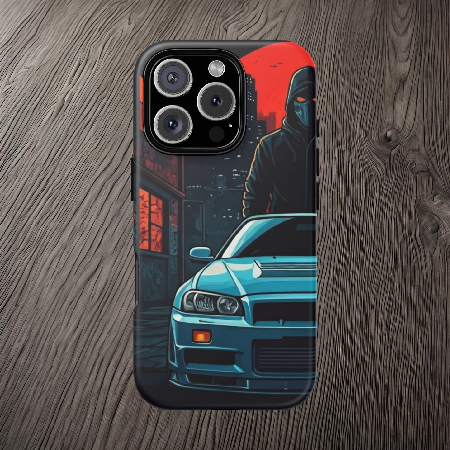 Nissan Skyline R34 Street Life-Dual Layer Ultra Tough Phone Case Printify by The Night Shift Automotive Apparel