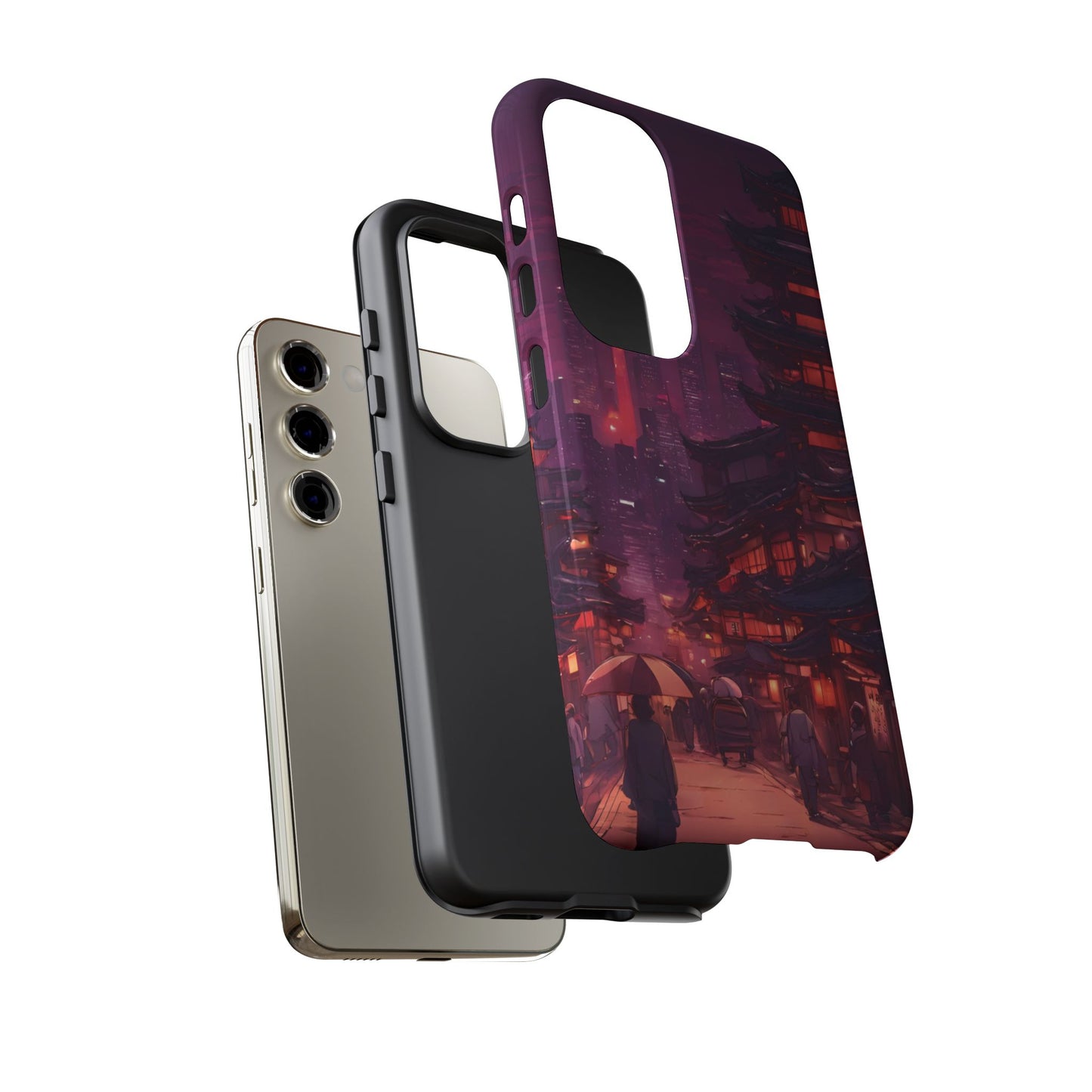 Traditional Japanese Village Countryside-Dual Layer Ultra Tough Phone Case Printify by The Night Shift Automotive Apparel