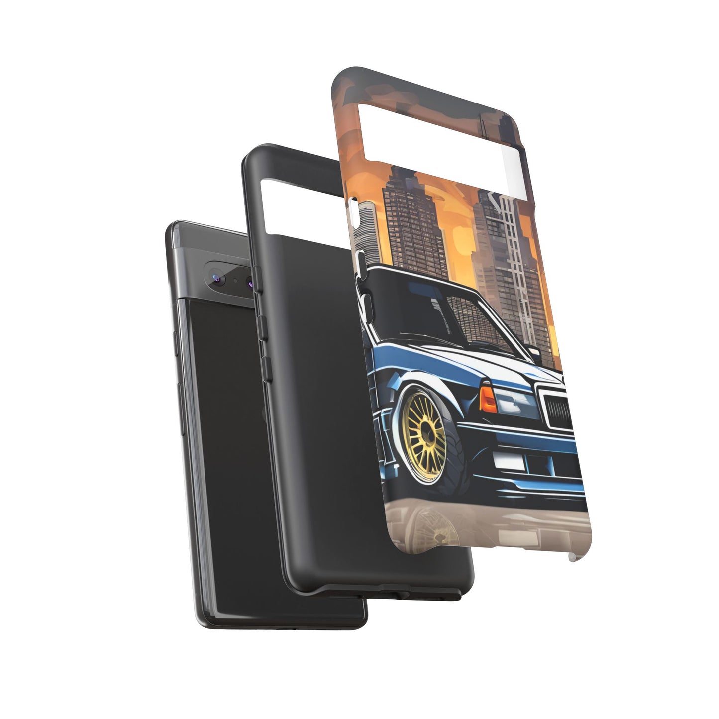 Mercedes Benz 190e Evo-Dual Layer Ultra Tough Phone Case Printify by The Night Shift Automotive Apparel