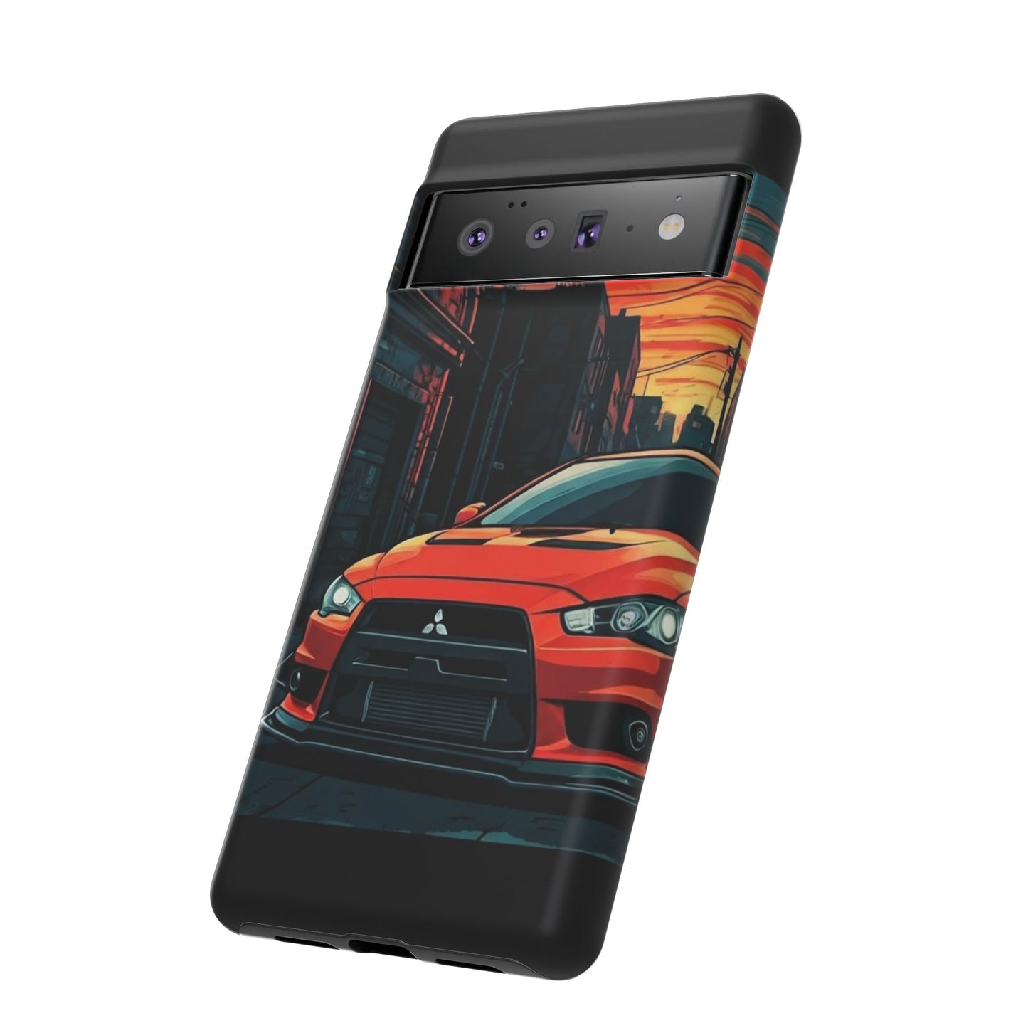 Mitsubishi Evo X Street Life-Dual Layer Ultra Tough Phone Case Printify by The Night Shift Automotive Apparel