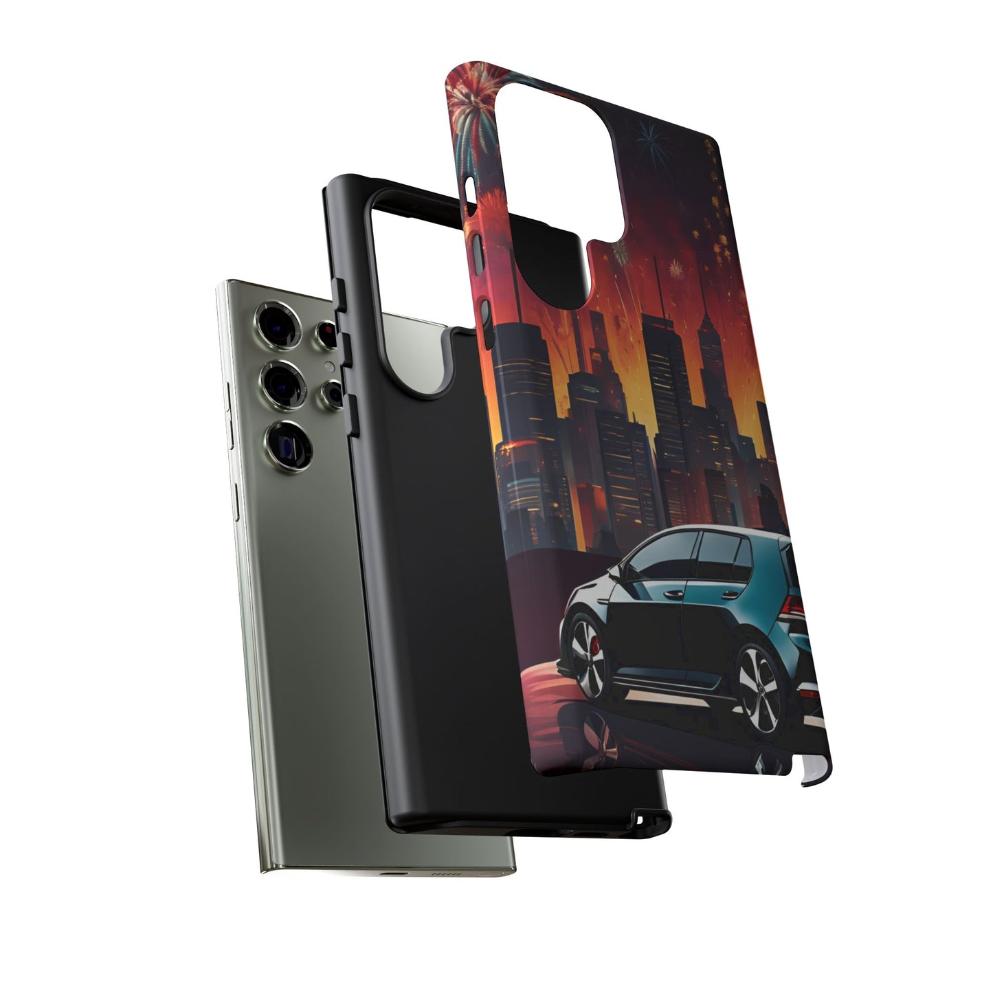 Volkswagon Golf GTI Fireworks-Dual Layer Ultra Tough Phone Case Printify by The Night Shift Automotive Apparel