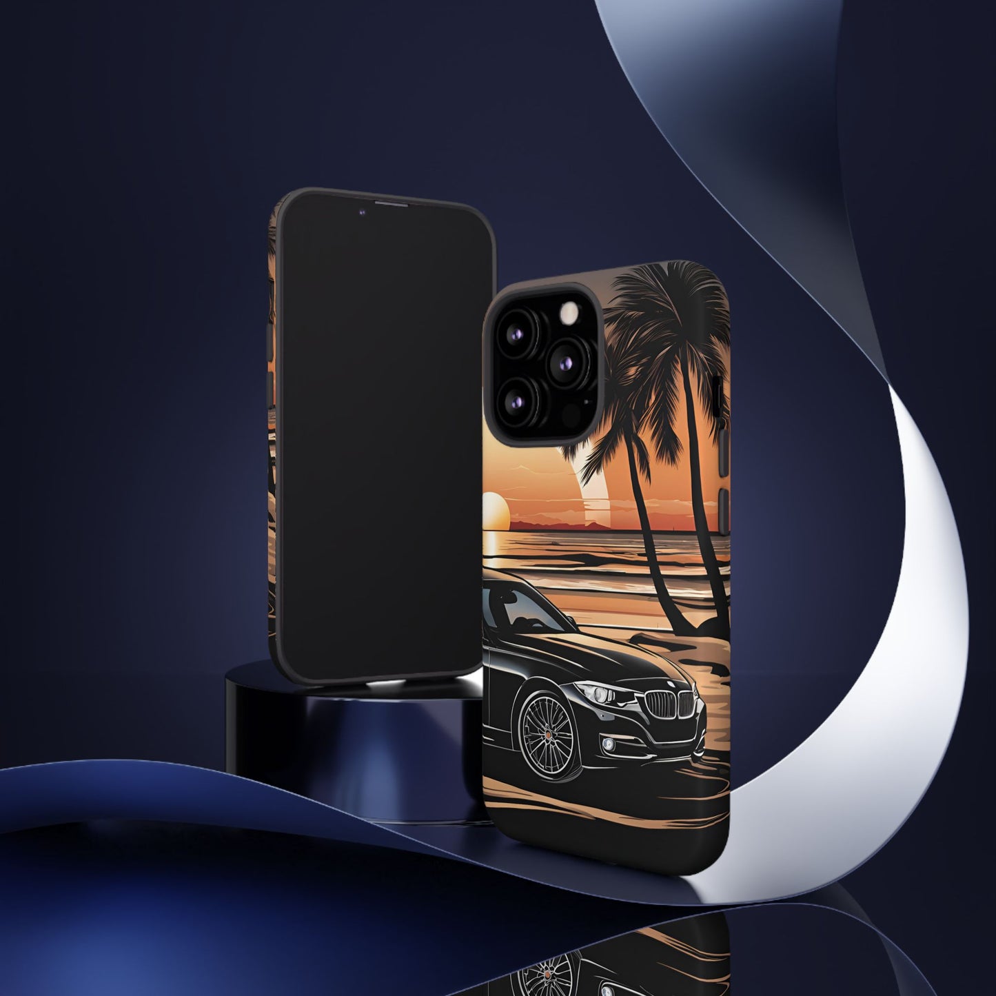 BMW Sunset On The Beach-Dual Layer Ultra Tough Phone Case iPhone 13 Pro Matte Printify by The Night Shift Automotive Apparel