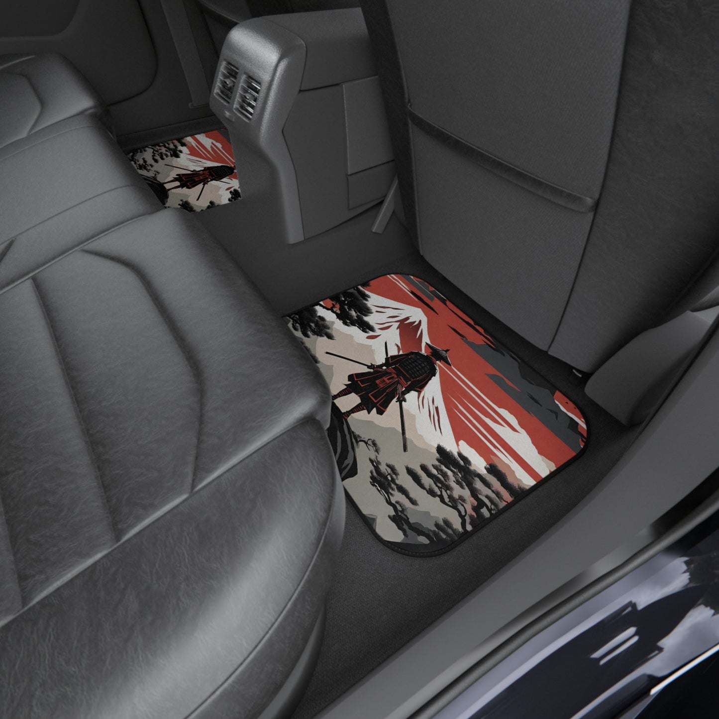 The Way Of The Samurai-Premium, High Quality Car Floor Mats (Set of 4) Printify by The Night Shift Automotive Apparel