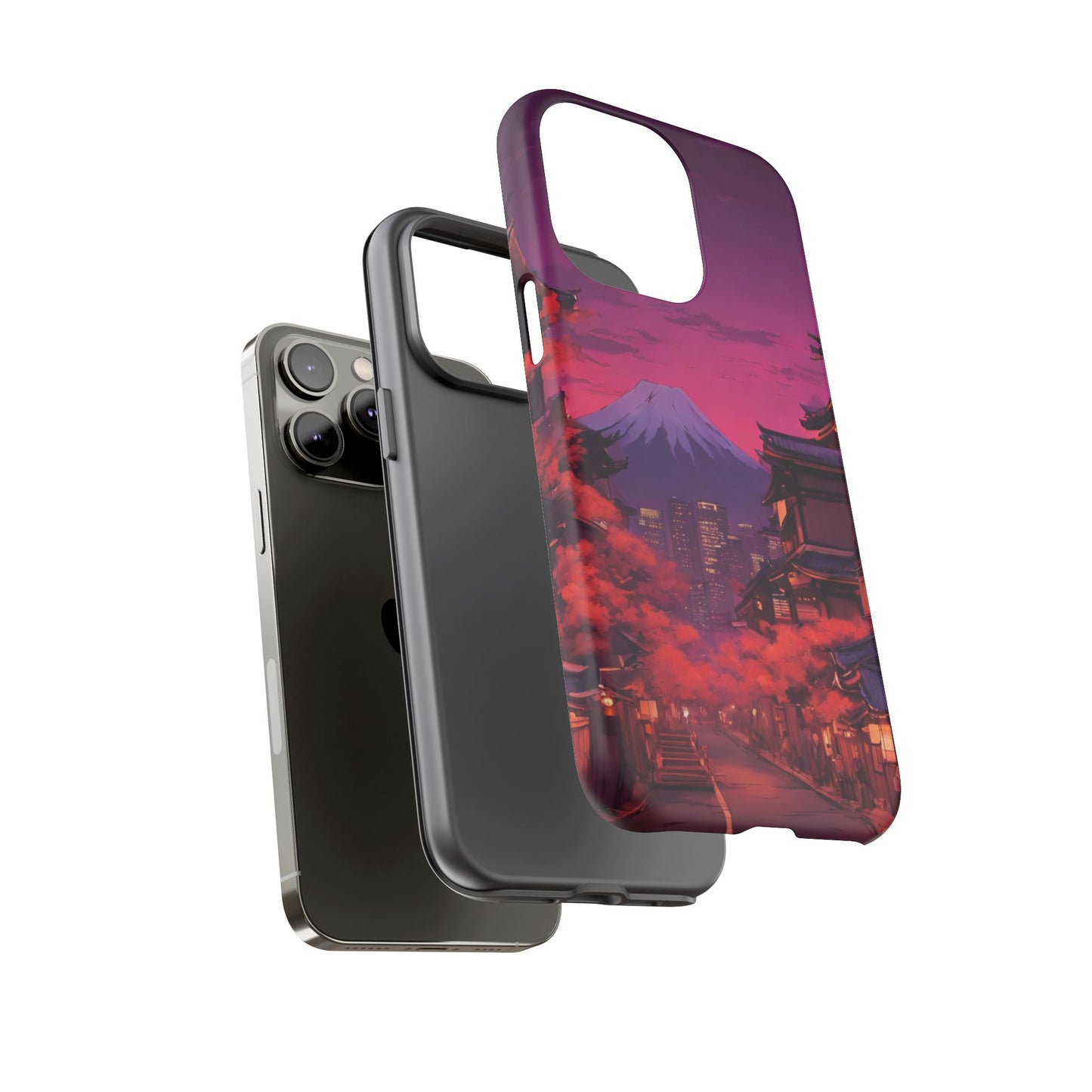 Traditional Japanese Village Countryside-Dual Layer Ultra Tough Phone Case Printify by The Night Shift Automotive Apparel