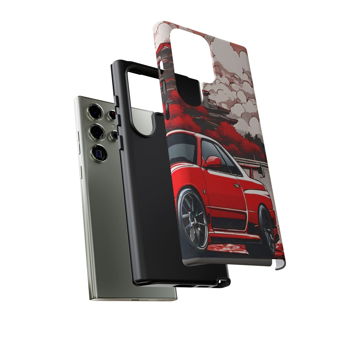 Nissan Skyline R34-Dual Layer Ultra Tough Phone Case Printify by The Night Shift Automotive Apparel