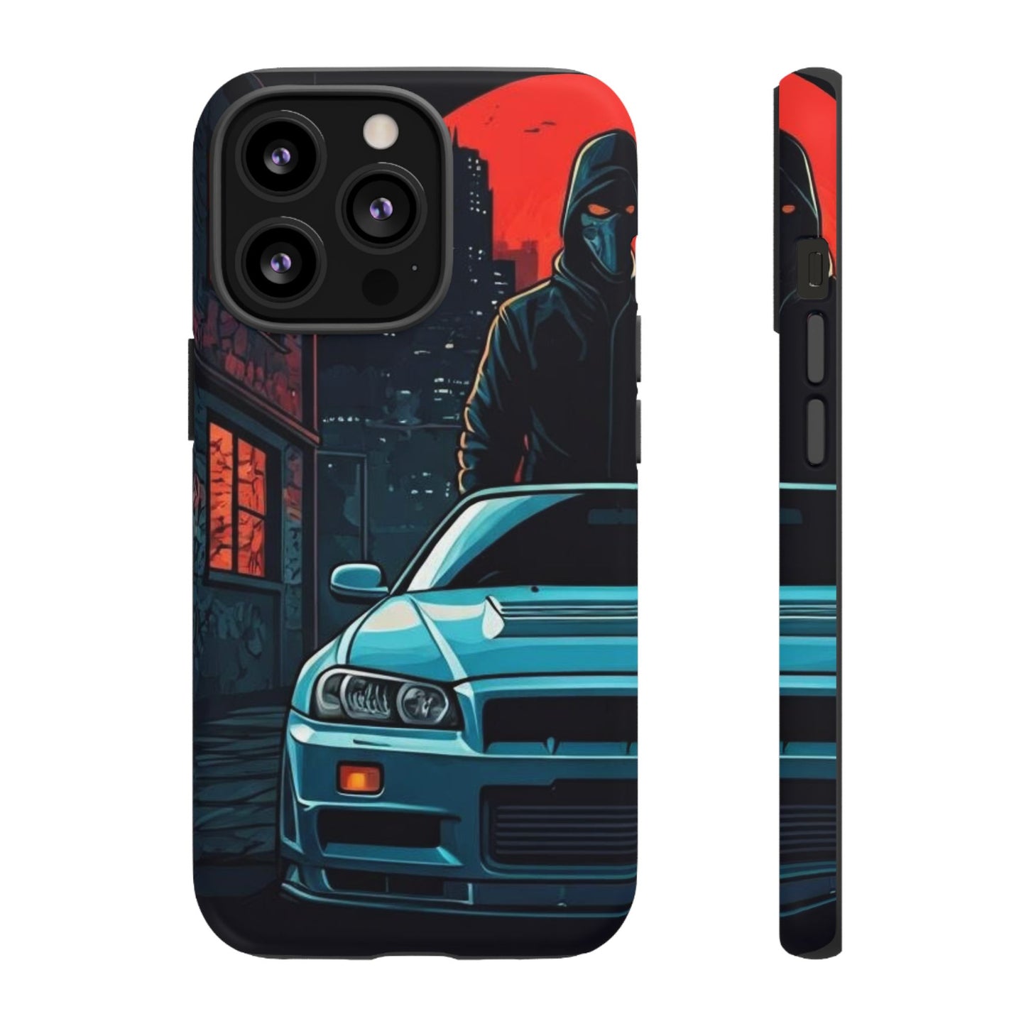 Nissan Skyline R34 Street Life-Dual Layer Ultra Tough Phone Case Printify by The Night Shift Automotive Apparel
