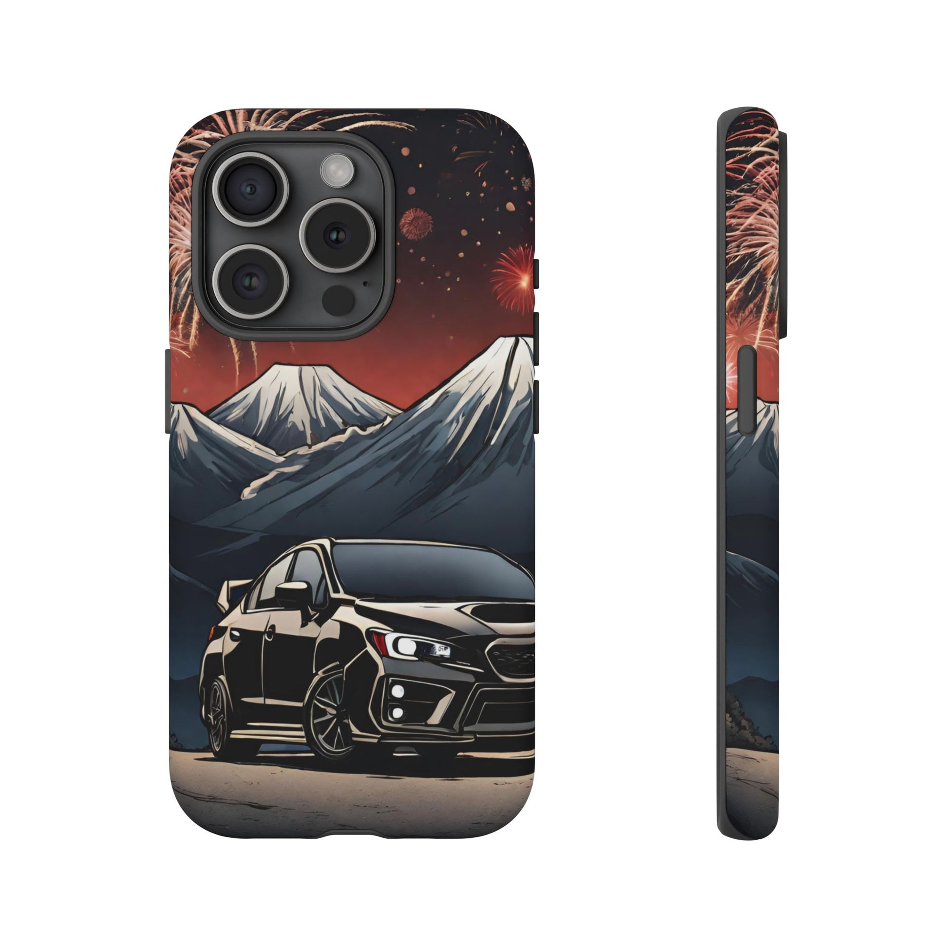 Subaru WRX/STI Fireworks-Dual Layer Ultra Tough Phone Case Printify by The Night Shift Automotive Apparel