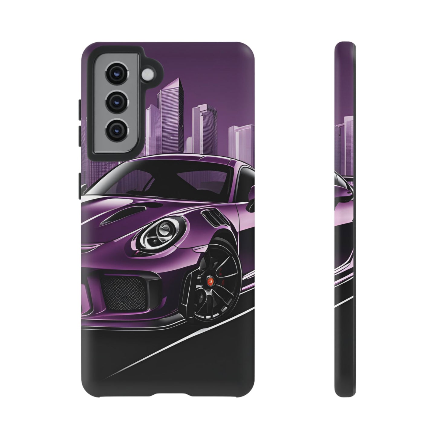 Porsche 911 GT3 RS-Dual Layer Ultra Tough Phone Case Samsung Galaxy S21 Matte Printify by The Night Shift Automotive Apparel