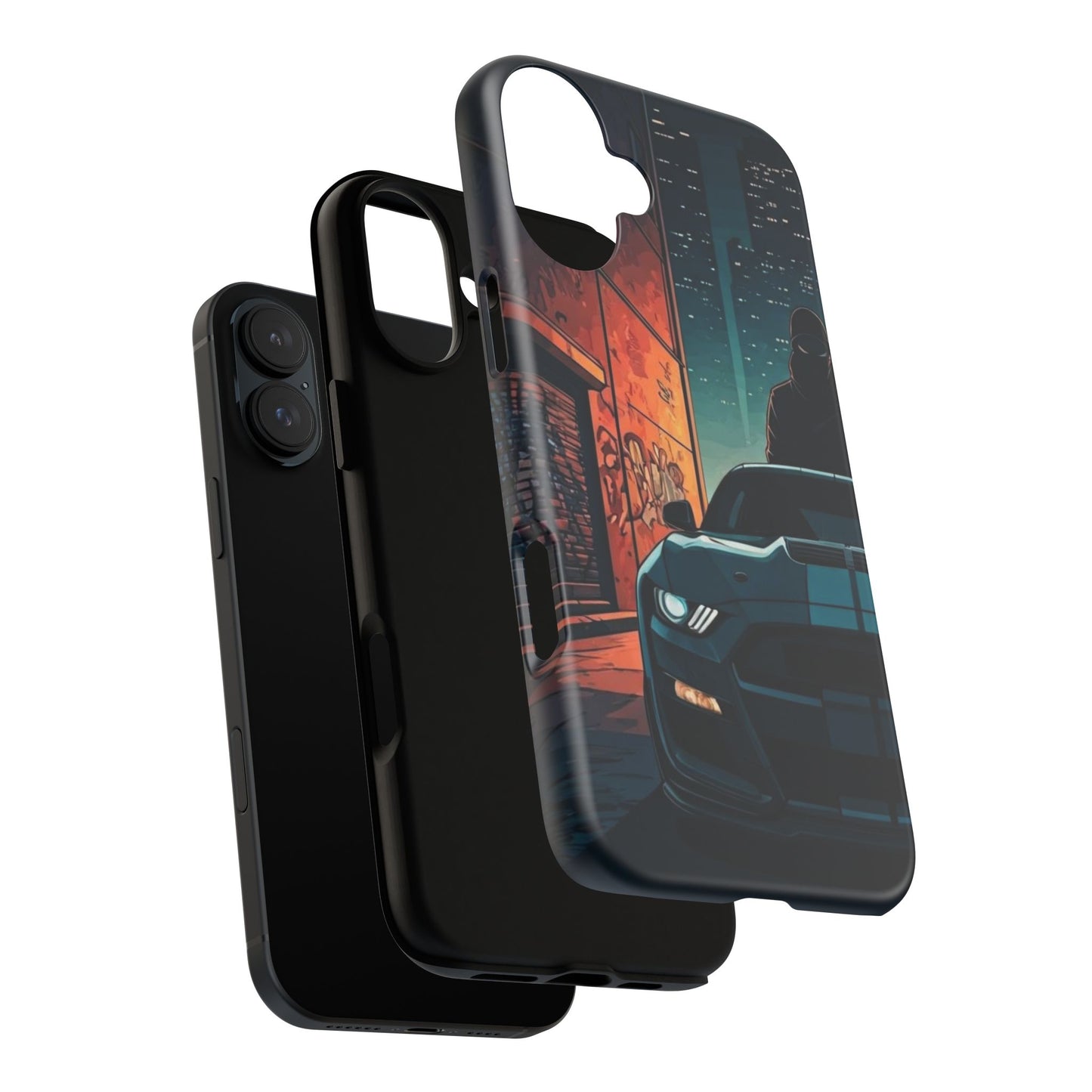 Ford Mustang Shelby GT350 Street Life-Dual Layer Ultra Tough Phone Case Printify by The Night Shift Automotive Apparel