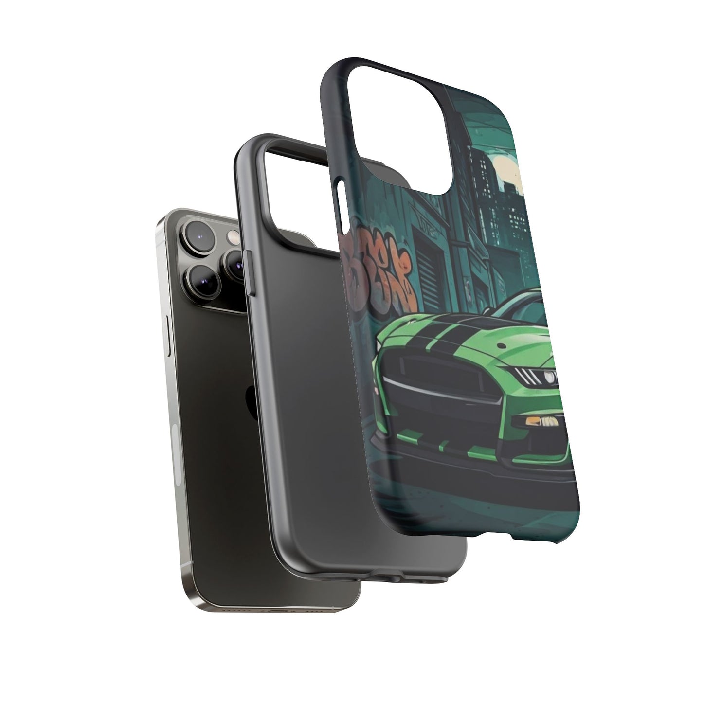 Ford Mustang Shelby GT500 Street Life-Dual Layer Ultra Tough Phone Case Printify by The Night Shift Automotive Apparel