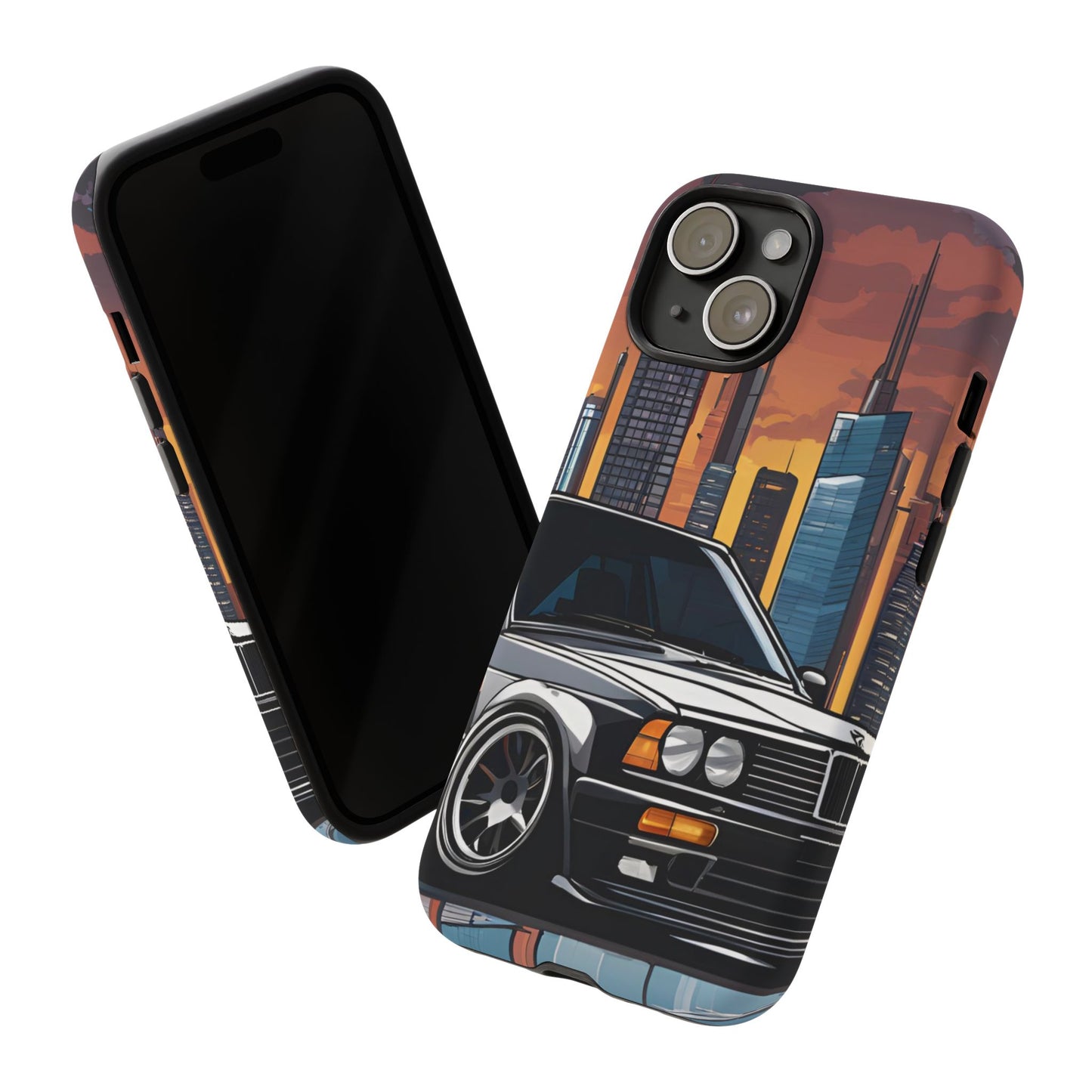 BMW E30 M3-Dual Layer Ultra Tough Phone Case Printify by The Night Shift Automotive Apparel