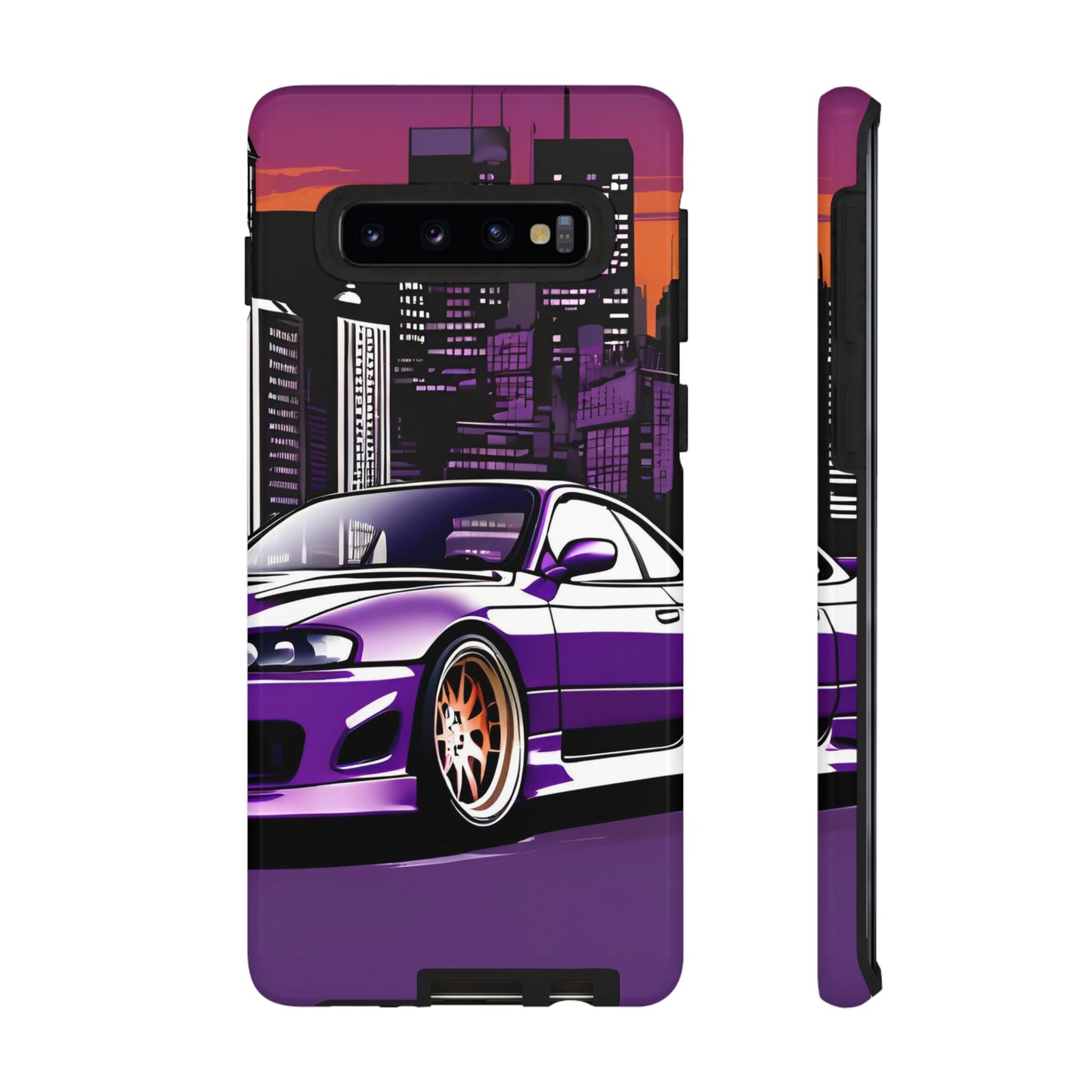 Nissan 240sx S15-Dual Layer Ultra Tough Phone Case Samsung Galaxy S10 Glossy Printify by The Night Shift Automotive Apparel