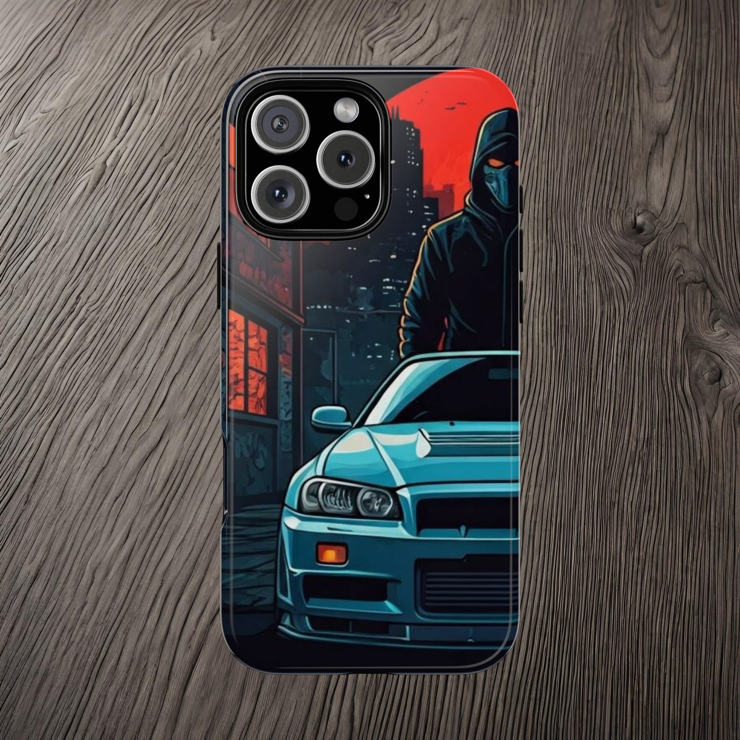 Nissan Skyline R34 Street Life-Dual Layer Ultra Tough Phone Case Printify by The Night Shift Automotive Apparel