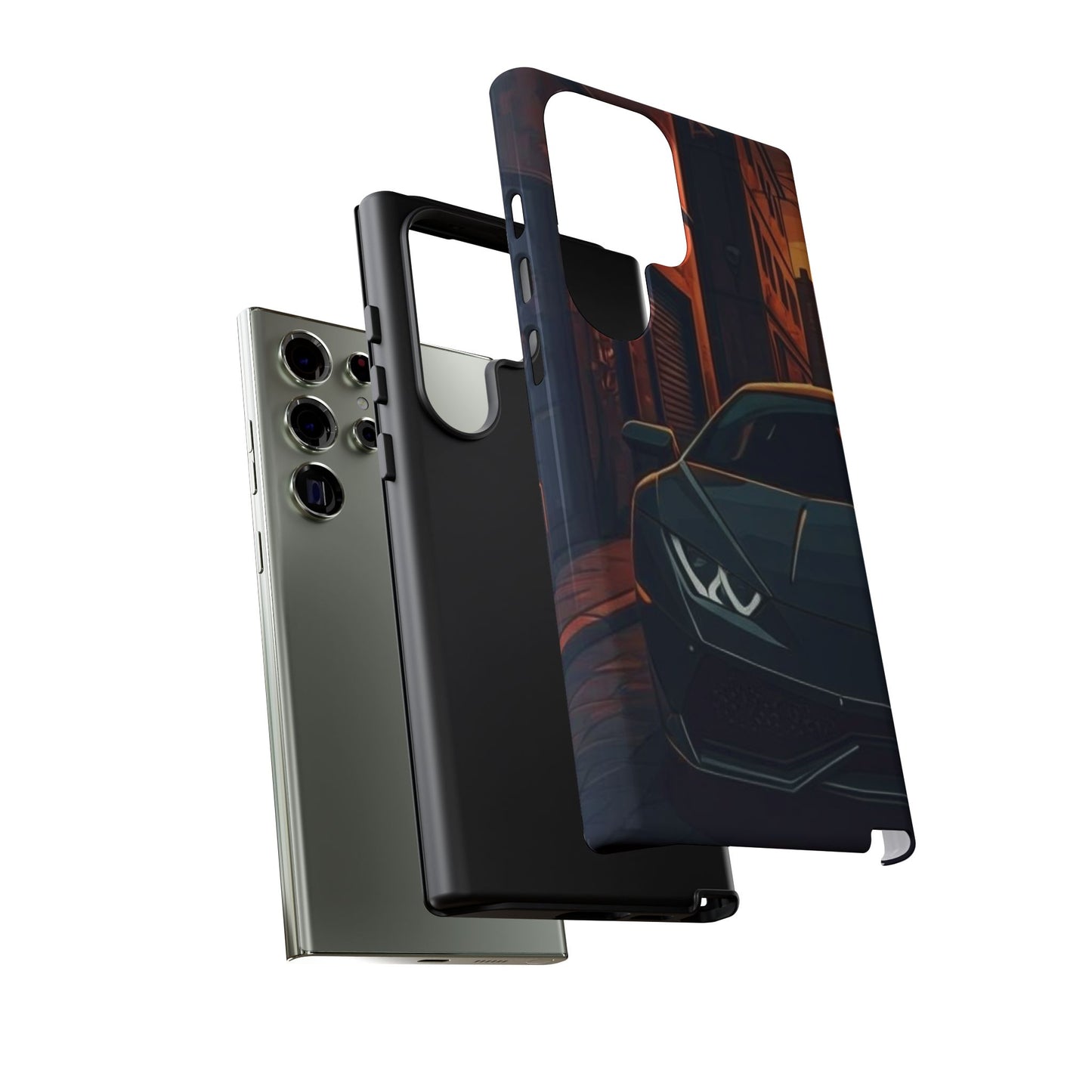 Lamborghini Huracan Street Life-Dual Layer Ultra Tough Phone Case Printify by The Night Shift Automotive Apparel