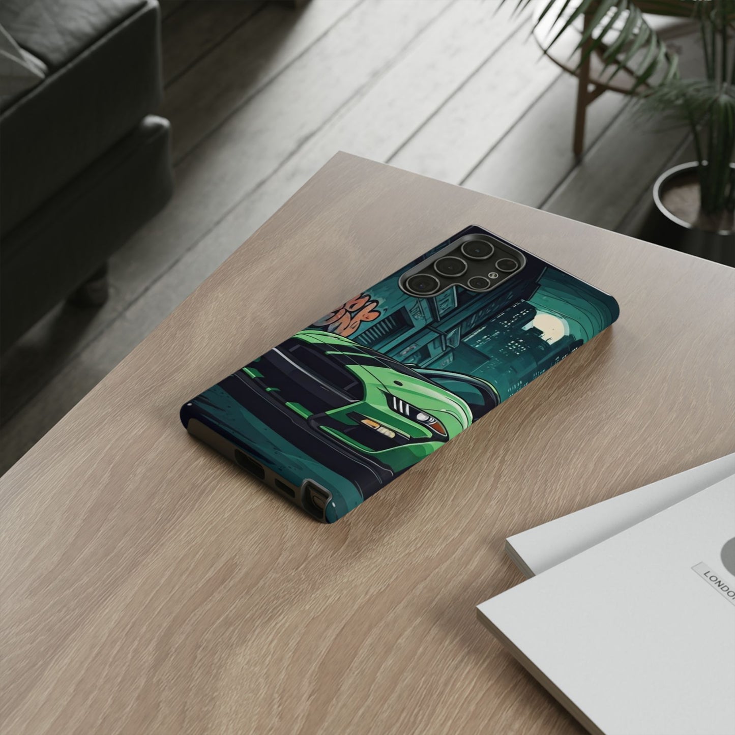 Ford Mustang Shelby GT500 Street Life-Dual Layer Ultra Tough Phone Case Samsung Galaxy S22 Ultra Glossy Printify by The Night Shift Automotive Apparel