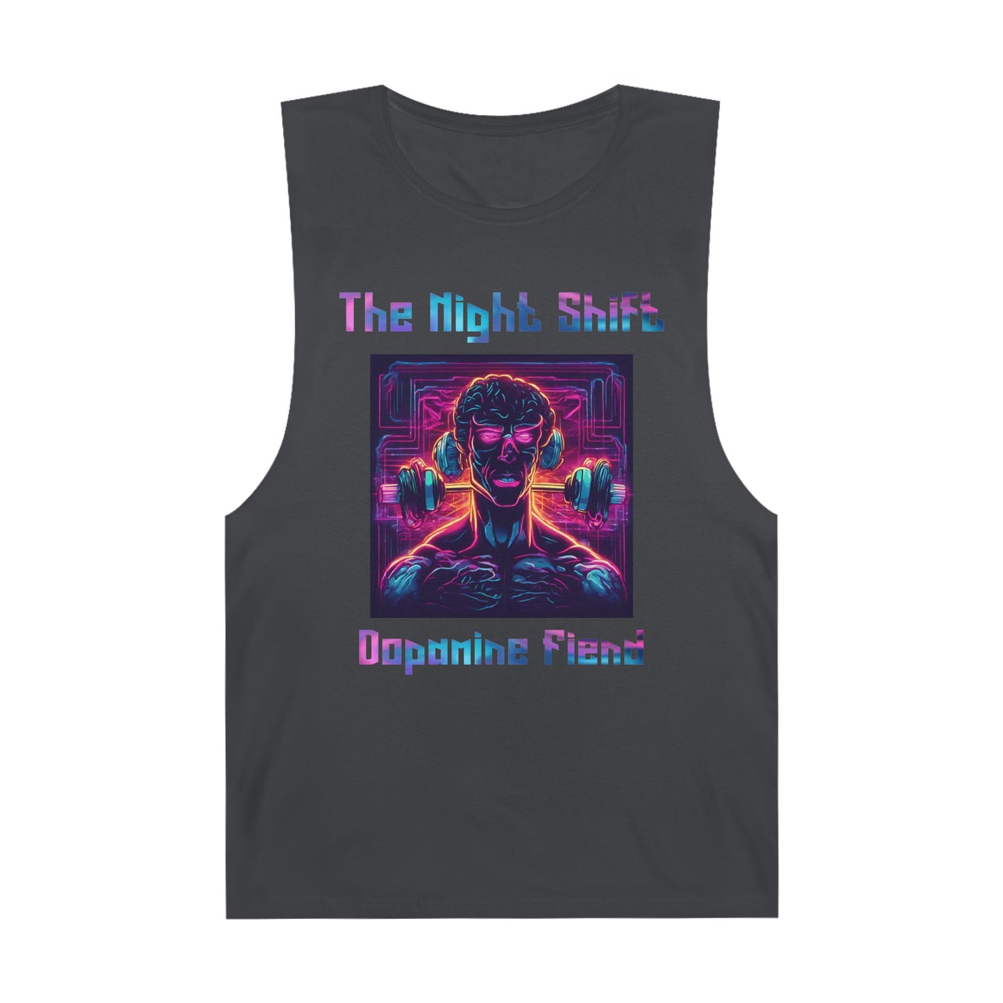 Dopamine Fiend - Premium Unisex Barnard Tank Top Coal Printify by The Night Shift Automotive Apparel