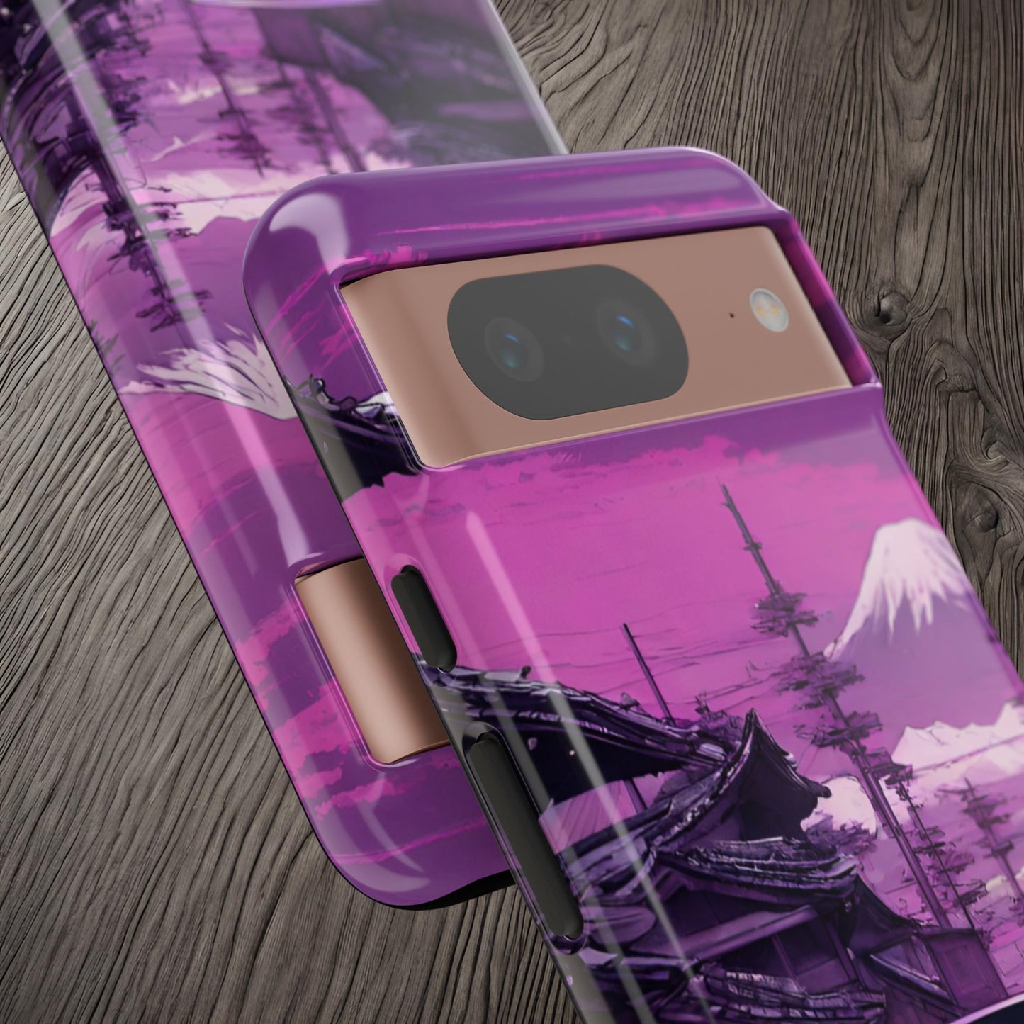 Nissan Skyline R34 Mt Fuji-Dual Layer Ultra Tough Phone Case Printify by The Night Shift Automotive Apparel