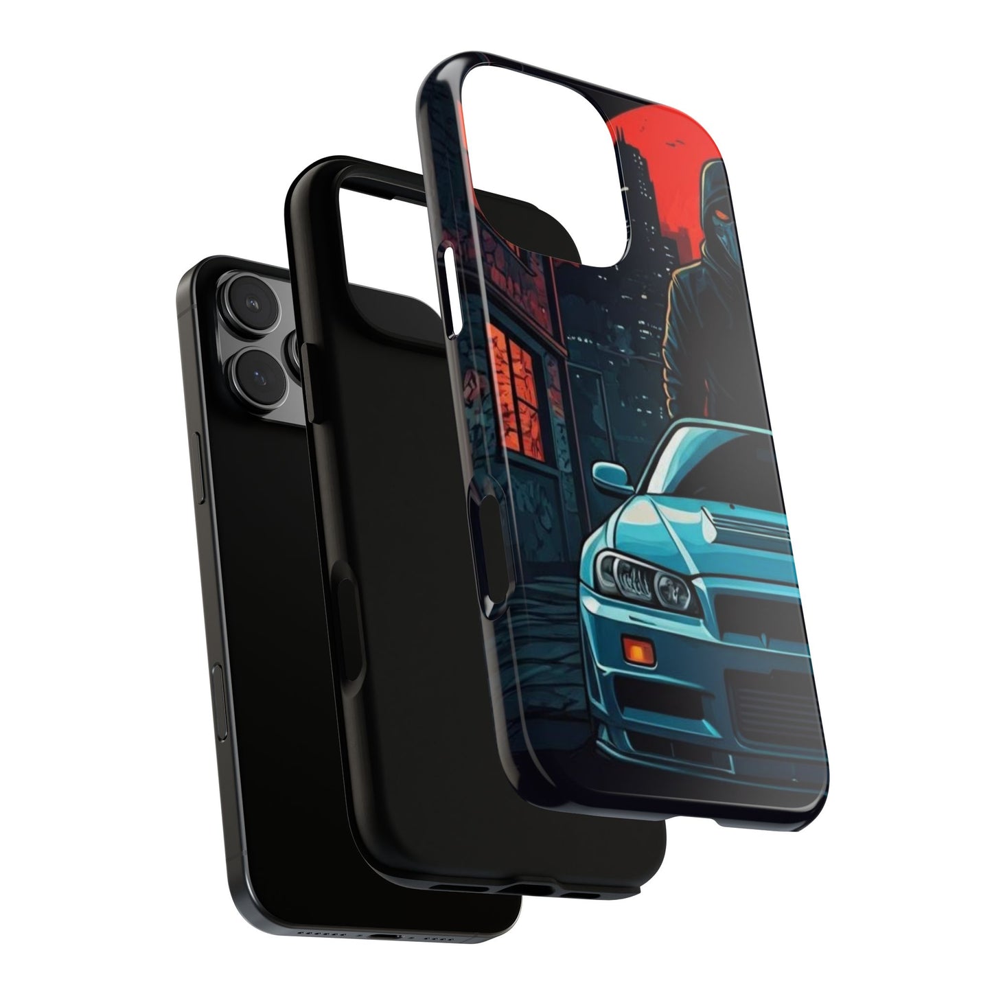 Nissan Skyline R34 Street Life-Dual Layer Ultra Tough Phone Case Printify by The Night Shift Automotive Apparel