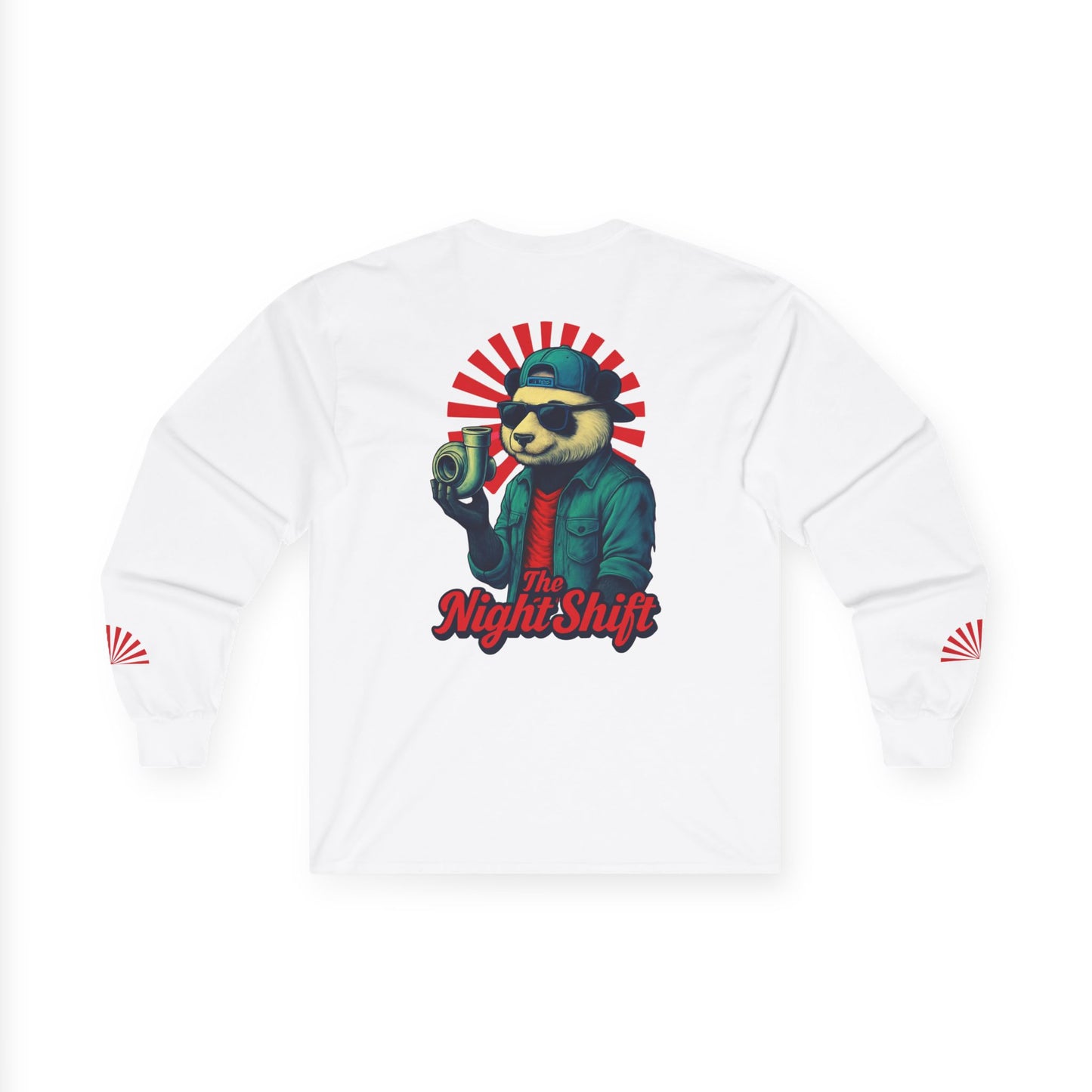 Good Vibes Panda-Premium, Ultra Soft Unisex Long Sleeve Tee Printify by The Night Shift Automotive Apparel