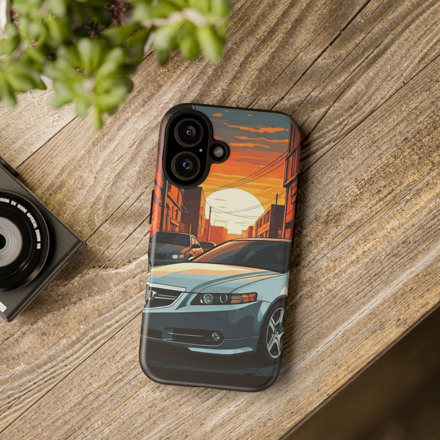 Acura TL Street Life-Dual Layer Ultra Tough Phone Case iPhone 16 Matte Printify by The Night Shift Automotive Apparel