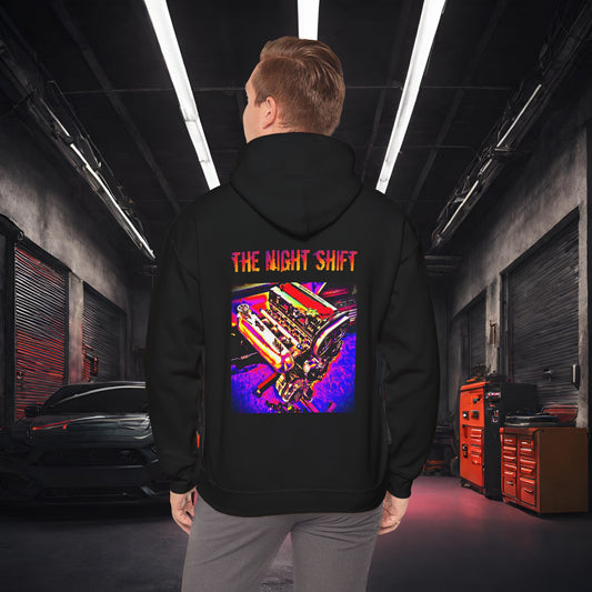 4G63 Synthwave-Premium, Ultra Soft Unisex Hoodie Black Printify by The Night Shift Automotive Apparel