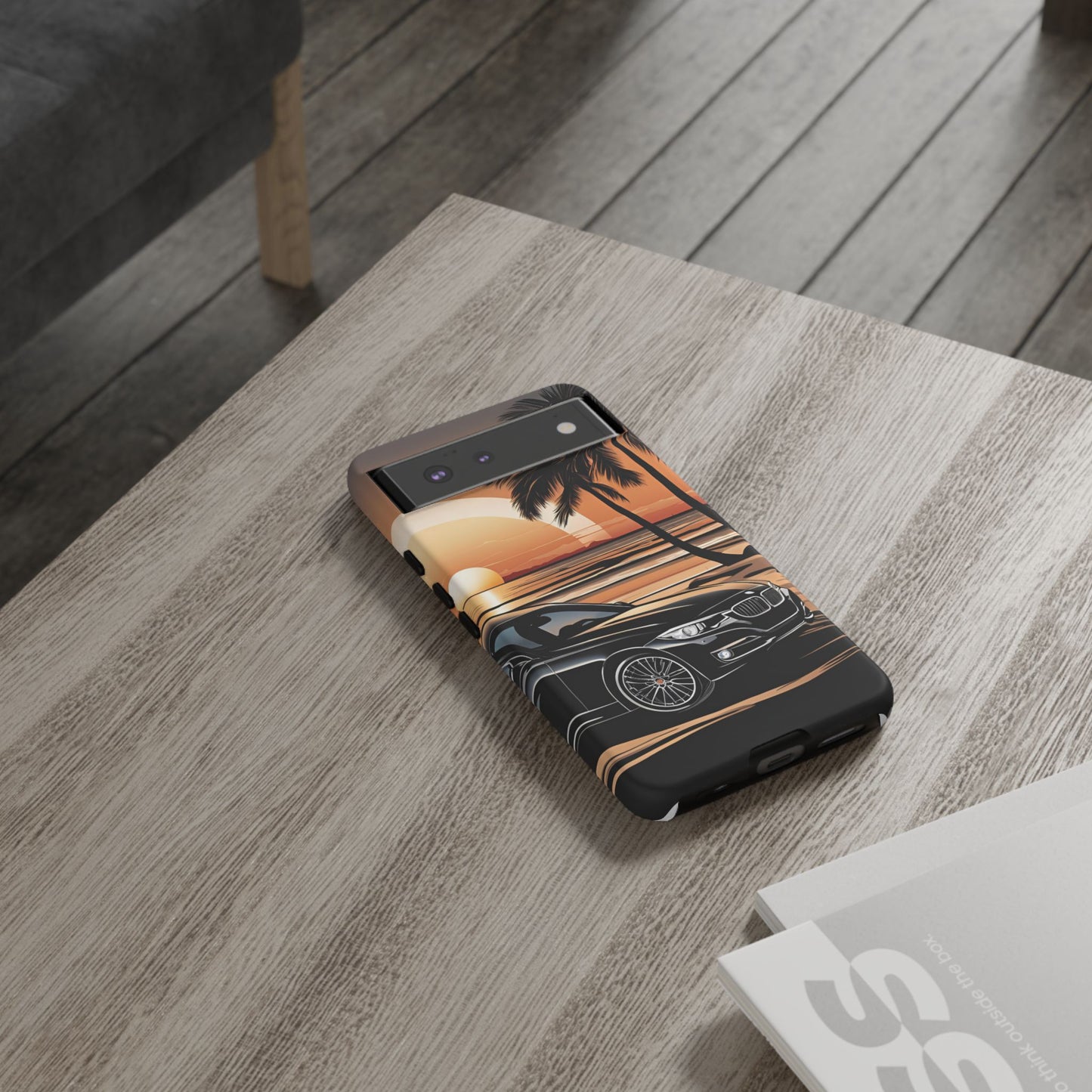 BMW Sunset On The Beach-Dual Layer Ultra Tough Phone Case Google Pixel 6 Matte Printify by The Night Shift Automotive Apparel