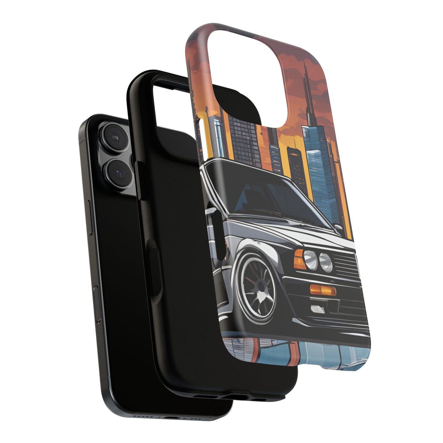 BMW E30 M3-Dual Layer Ultra Tough Phone Case Printify by The Night Shift Automotive Apparel
