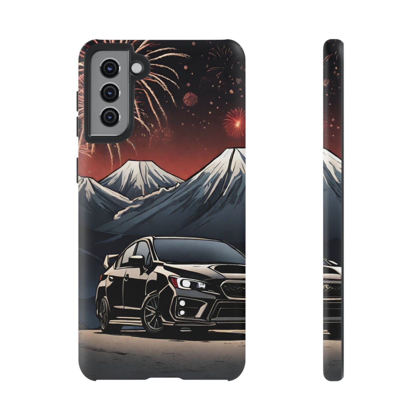 Subaru WRX/STI Fireworks-Dual Layer Ultra Tough Phone Case Samsung Galaxy S21 Plus Matte Printify by The Night Shift Automotive Apparel