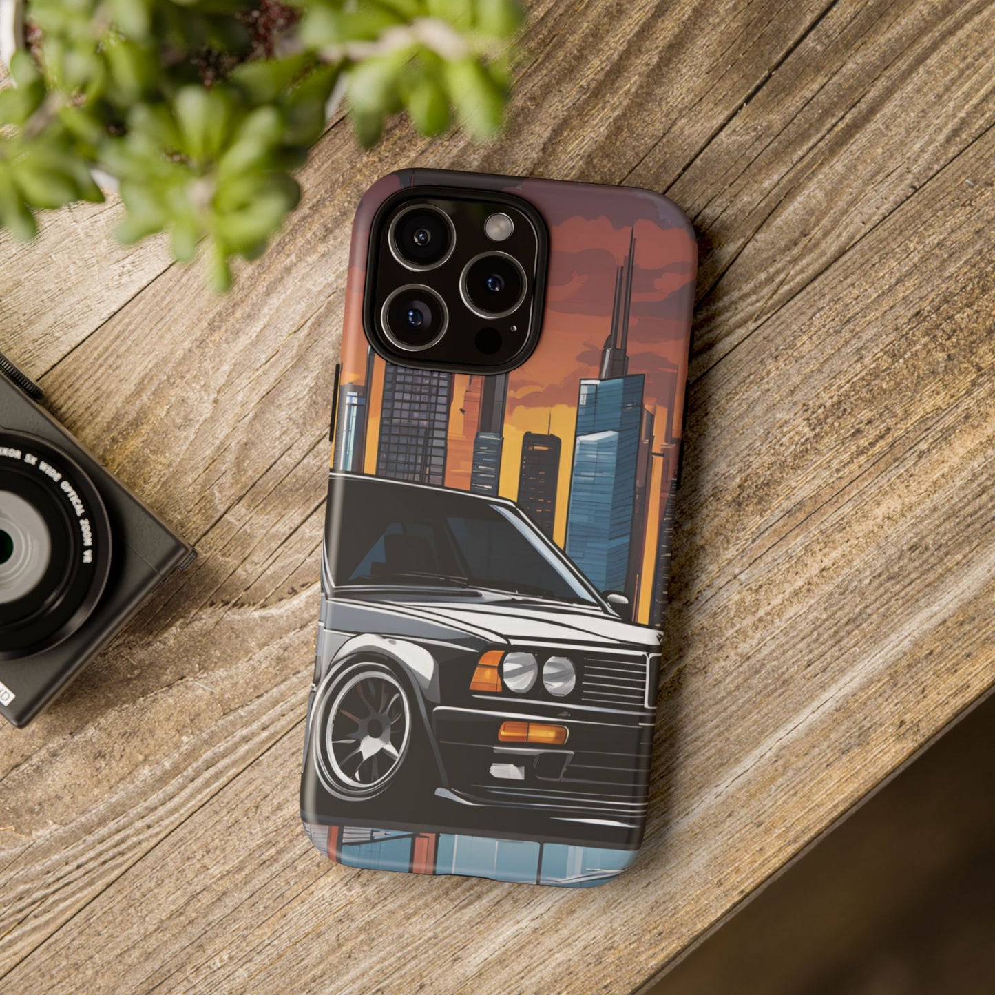 BMW E30 M3-Dual Layer Ultra Tough Phone Case iPhone 16 Pro Max Matte Printify by The Night Shift Automotive Apparel