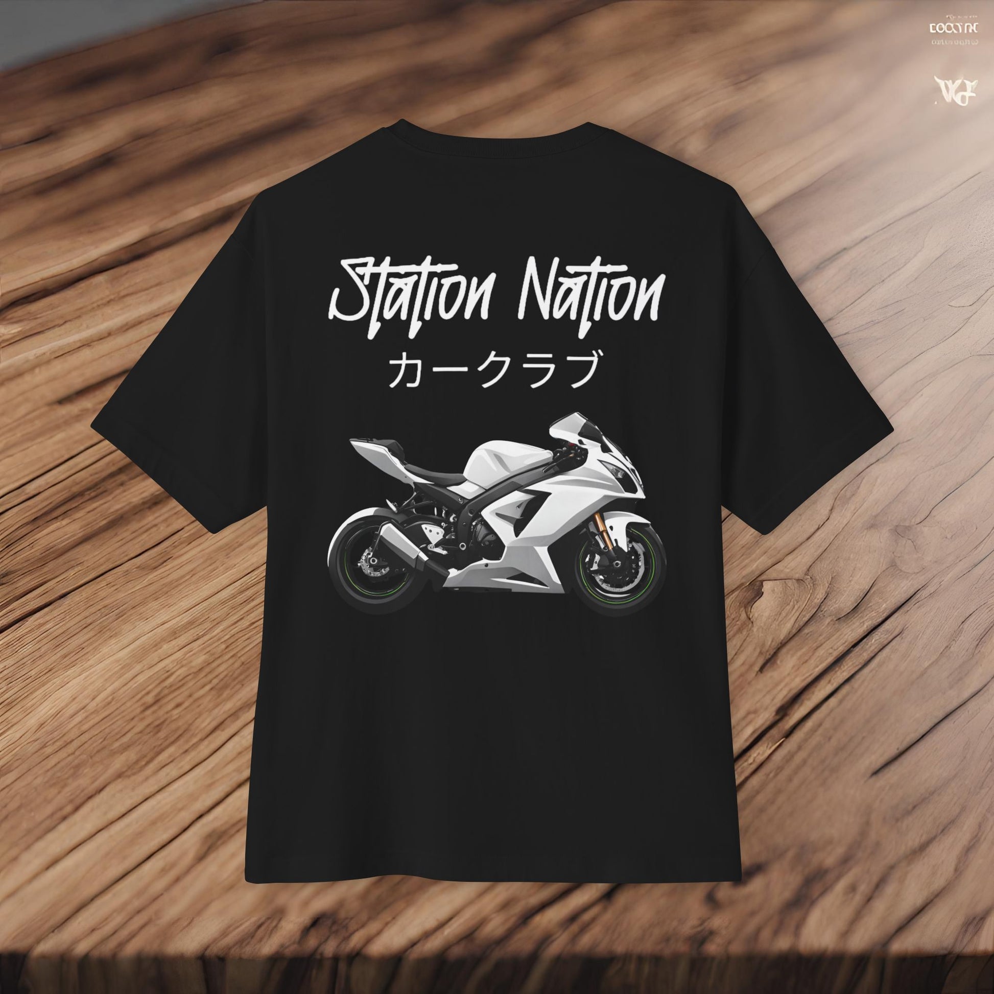 Station Nation-Premium, Ultra Soft Unisex Oversized Boxy Tee Printify by The Night Shift Automotive Apparel