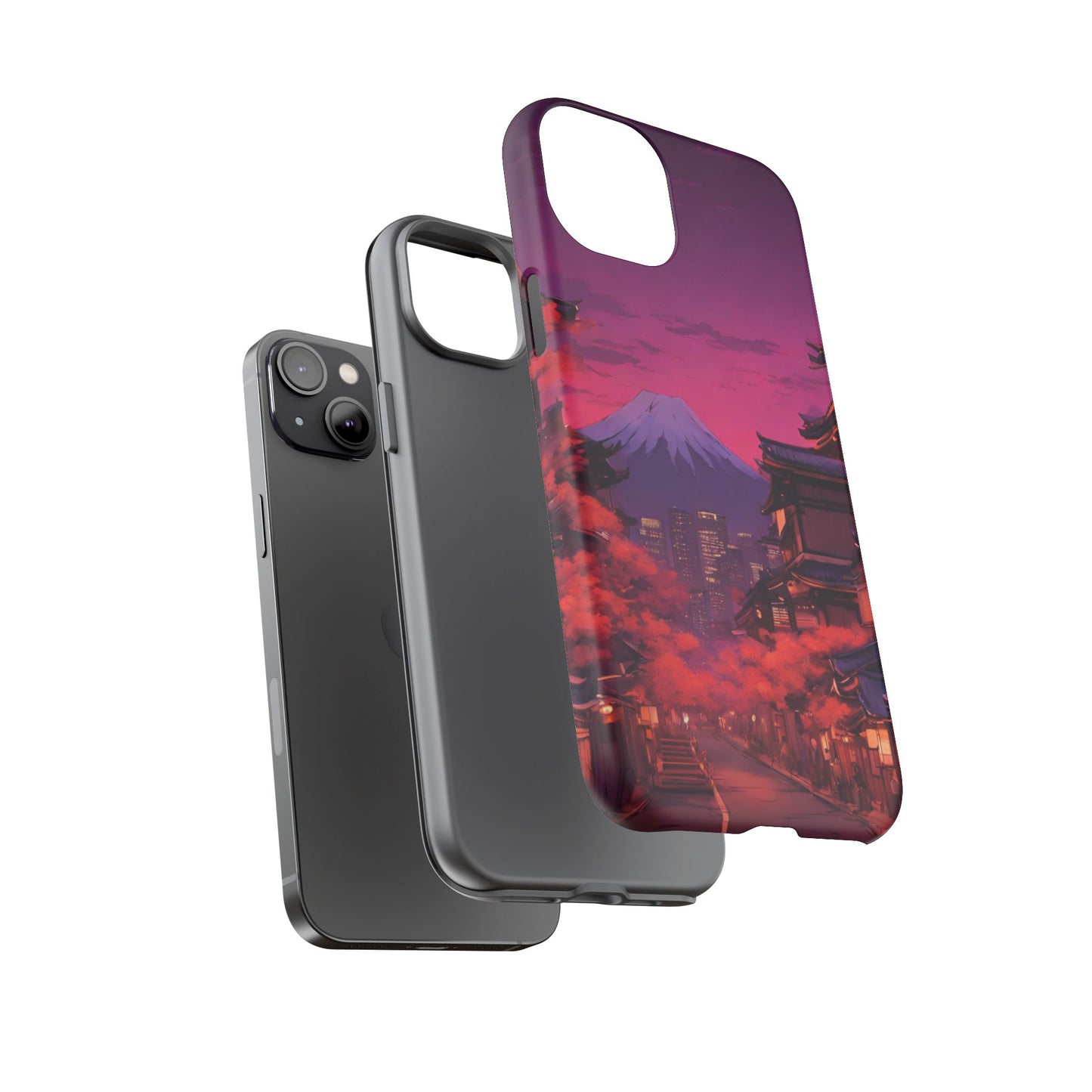 Traditional Japanese Village Countryside-Dual Layer Ultra Tough Phone Case Printify by The Night Shift Automotive Apparel