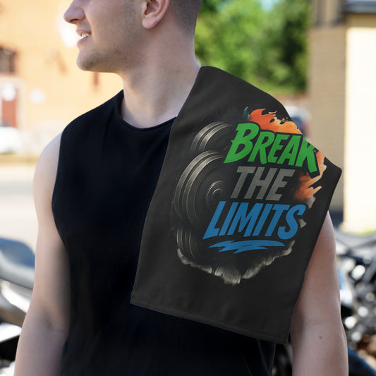 Break The Limits-Gym Towel( 11x18) White 11" × 18" Printify by The Night Shift Automotive Apparel