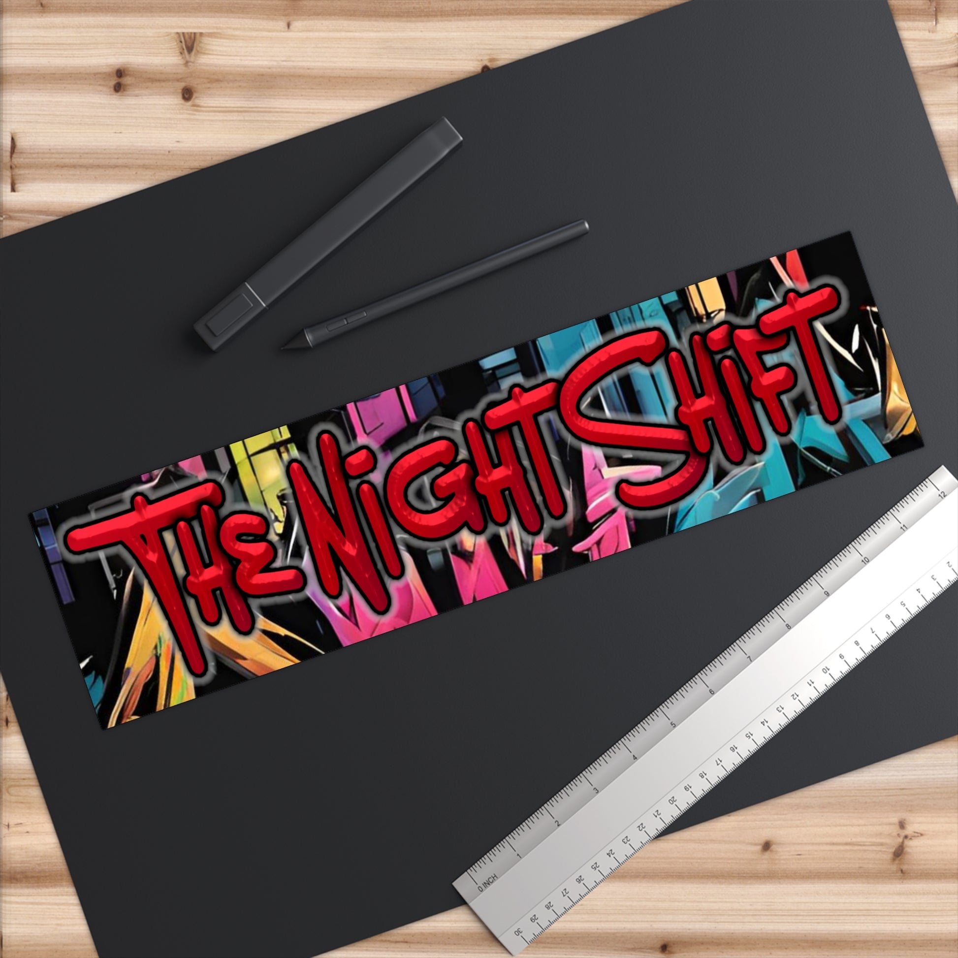 The Night Shift-Bumper Sticker 15" × 3.75" Rectangle White Printify by The Night Shift Automotive Apparel