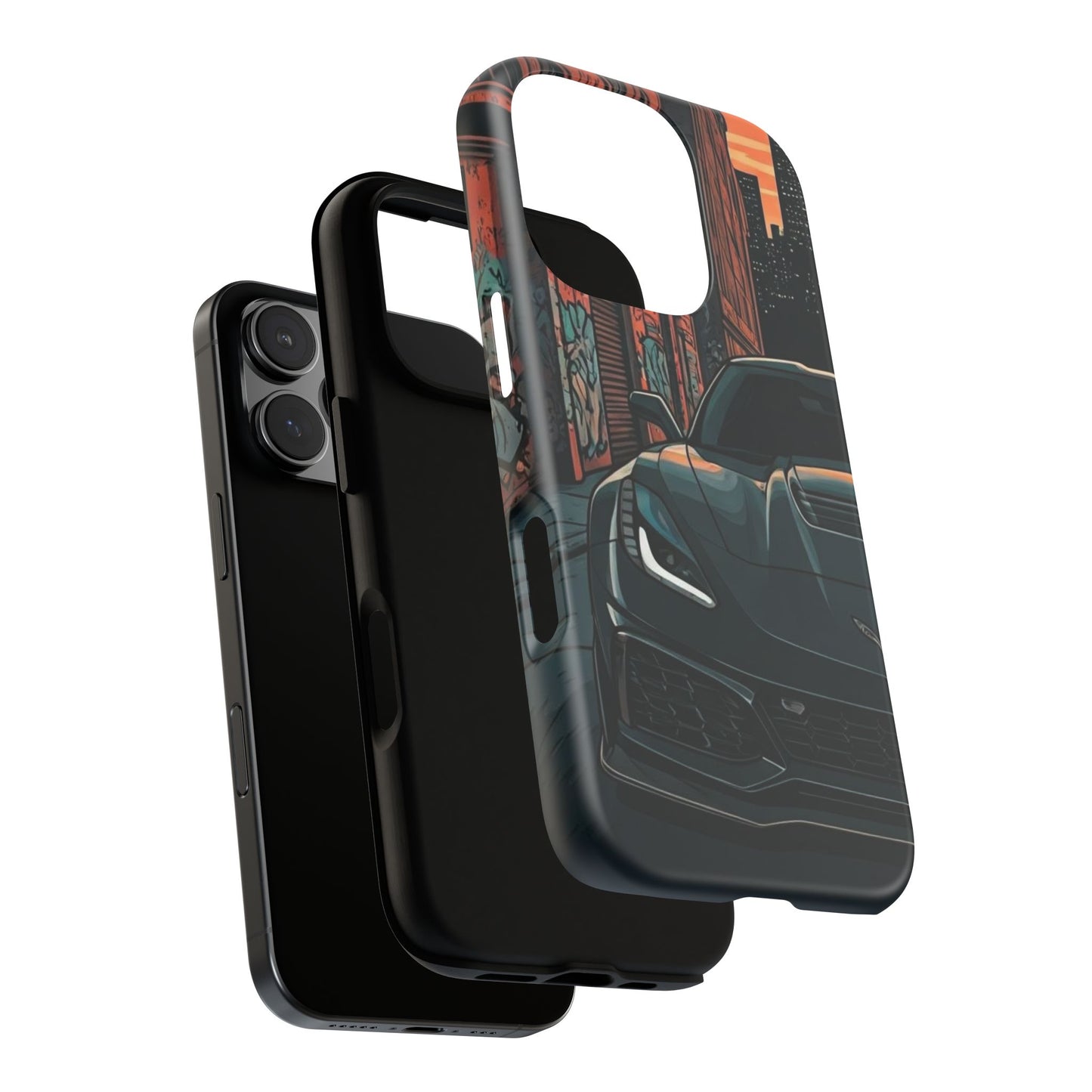 Chevy Corvette C7 Street Life-Dual Layer Ultra Tough Phone Case Printify by The Night Shift Automotive Apparel