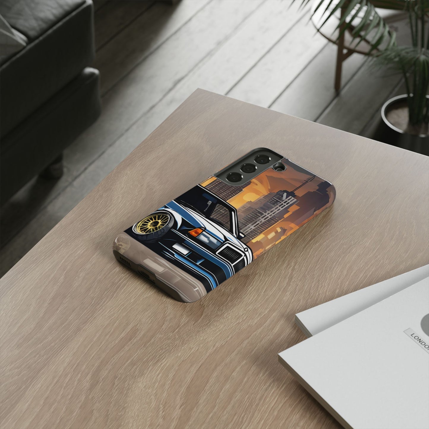 Mercedes Benz 190e Evo-Dual Layer Ultra Tough Phone Case Samsung Galaxy S22 Glossy Printify by The Night Shift Automotive Apparel