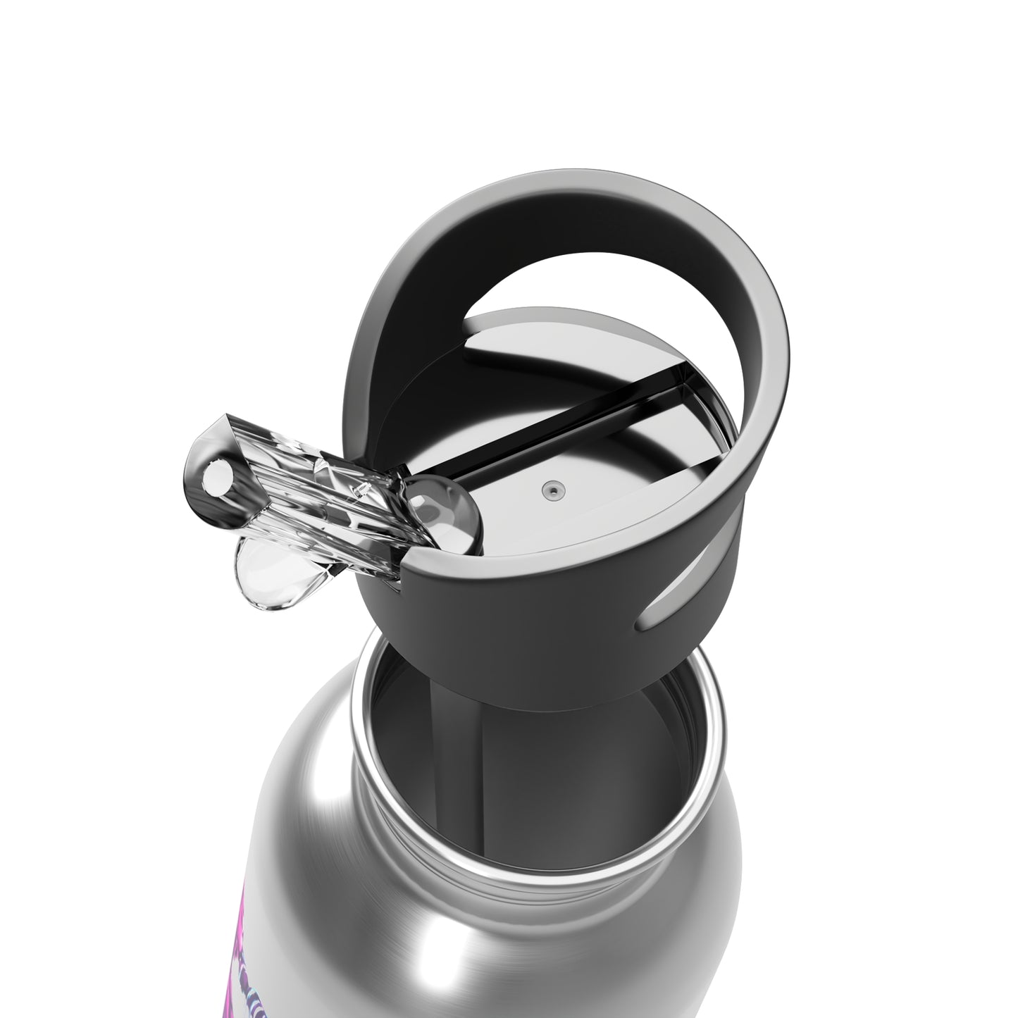 Stainless Steel Water Bottle With Straw, 20oz Printify by The Night Shift Automotive Apparel