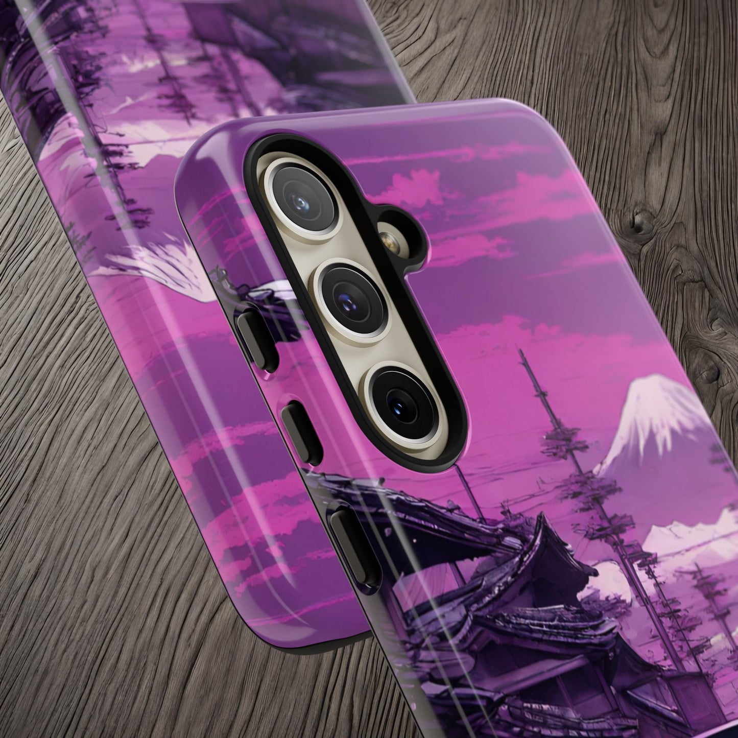Nissan Skyline R34 Mt Fuji-Dual Layer Ultra Tough Phone Case Printify by The Night Shift Automotive Apparel