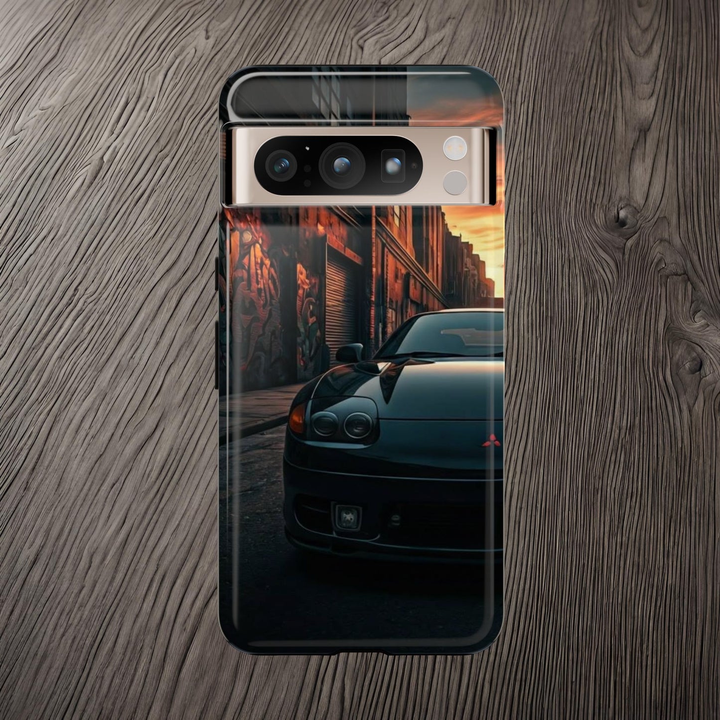 Mitsubishi 3000GT VR4 Street Life-Dual Layer Ultra Tough Phone Case Google Pixel 8 Pro Glossy Printify by The Night Shift Automotive Apparel