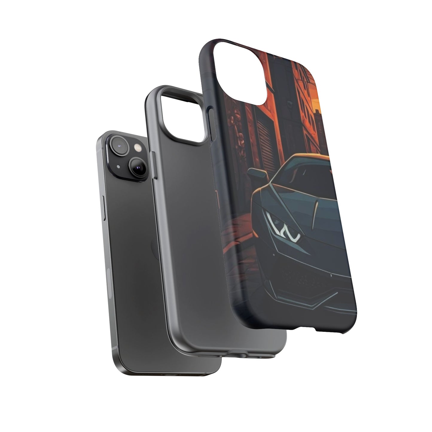Lamborghini Huracan Street Life-Dual Layer Ultra Tough Phone Case Printify by The Night Shift Automotive Apparel