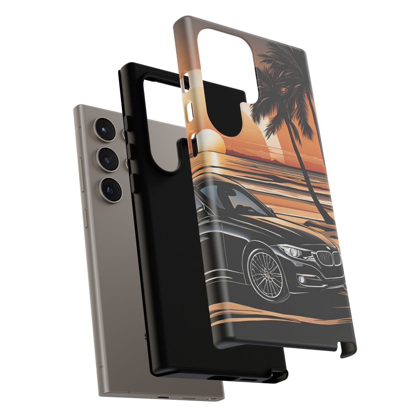 BMW Sunset On The Beach-Dual Layer Ultra Tough Phone Case Printify by The Night Shift Automotive Apparel