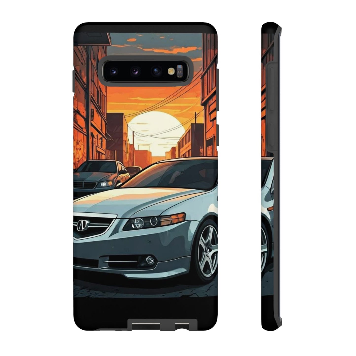 Acura TL Street Life-Dual Layer Ultra Tough Phone Case Samsung Galaxy S10 Plus Matte Printify by The Night Shift Automotive Apparel