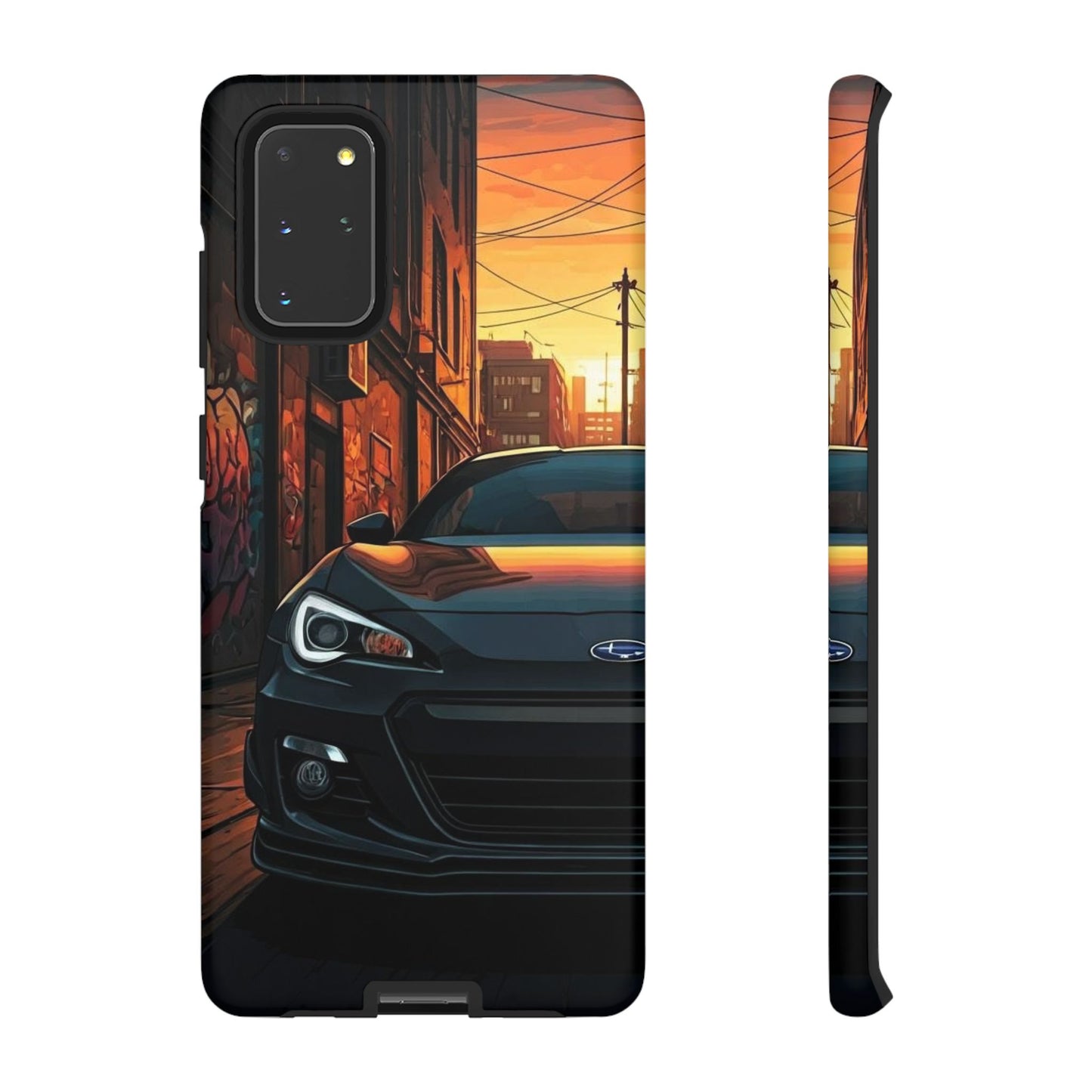 Subaru BRZ Street Life-Dual Layer Ultra Tough Phone Case Samsung Galaxy S20+ Matte Printify by The Night Shift Automotive Apparel
