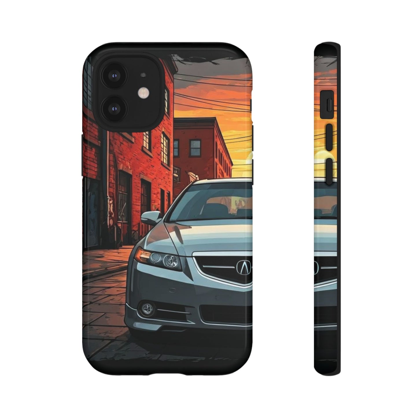 Acura TL Street Life-Dual Layer Ultra Tough Phone Case iPhone 12 Mini Glossy Printify by The Night Shift Automotive Apparel