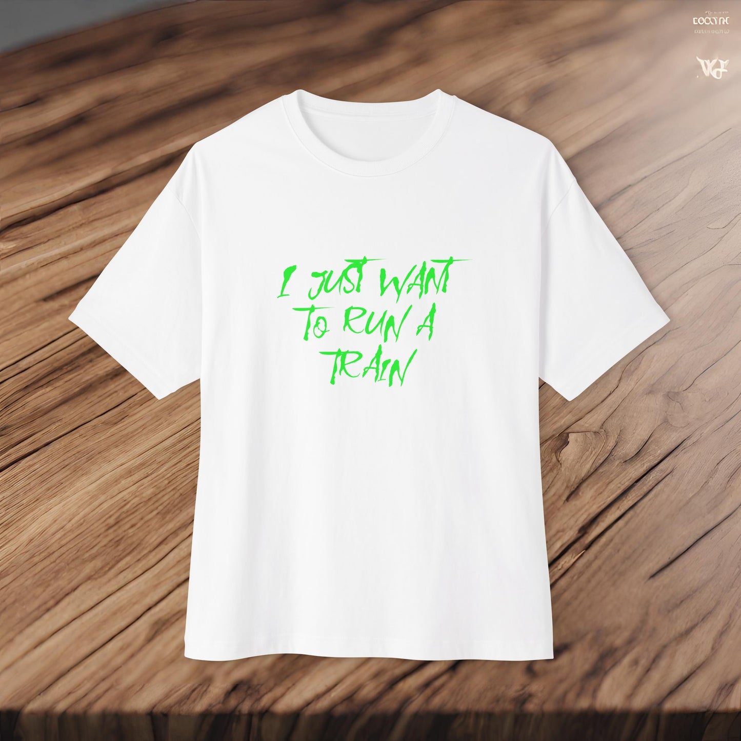 I Just Want To Run A Train-Premium, Ultra SoftUnisex Oversized Boxy Tee Printify by The Night Shift Automotive Apparel