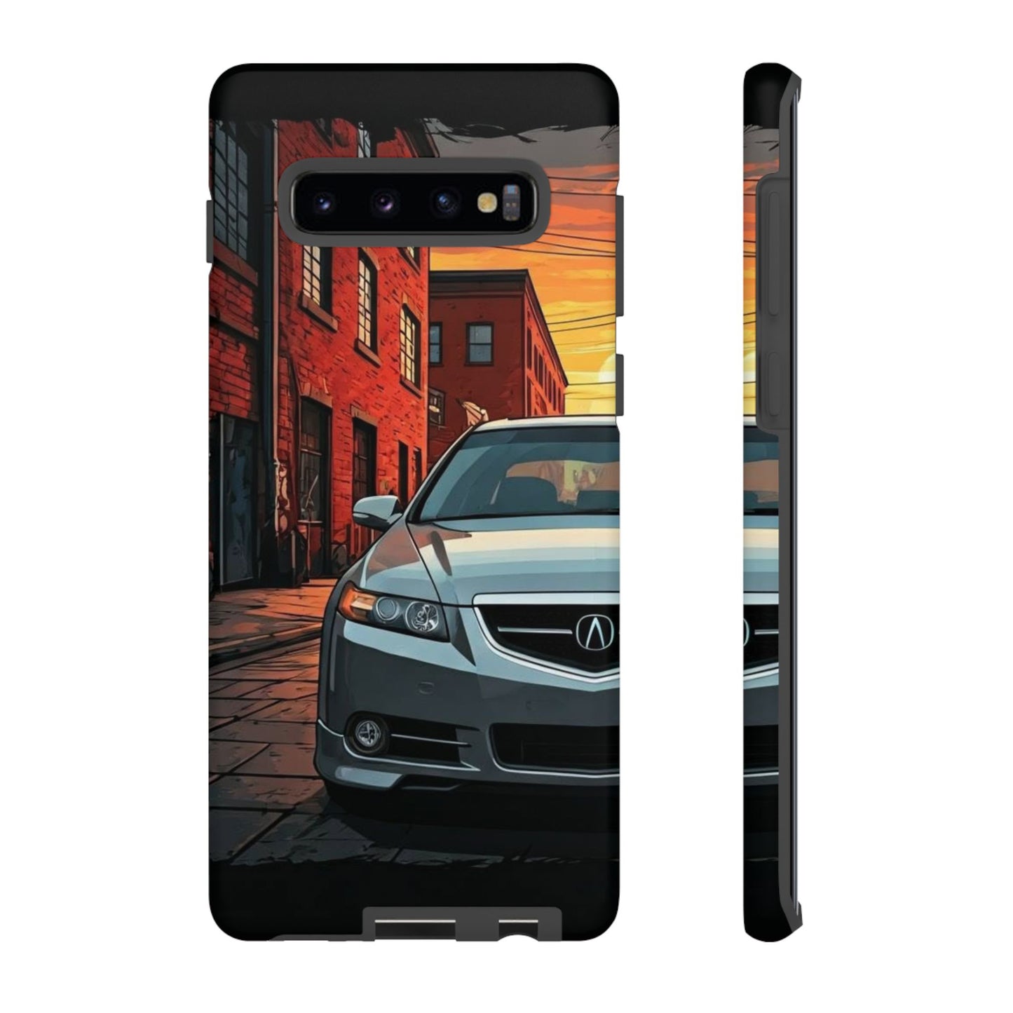 Acura TL Street Life-Dual Layer Ultra Tough Phone Case Samsung Galaxy S10 Plus Matte Printify by The Night Shift Automotive Apparel