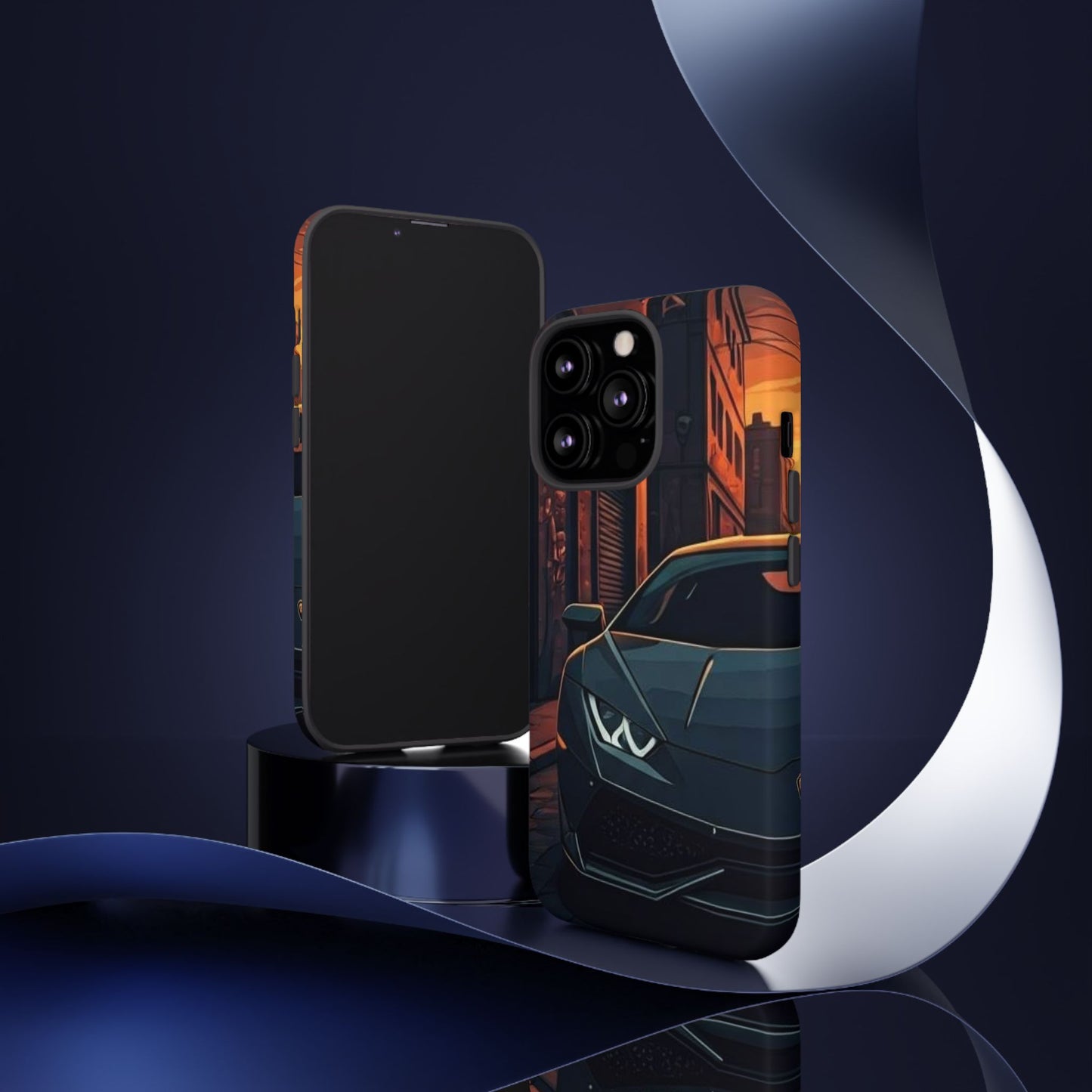 Lamborghini Huracan Street Life-Dual Layer Ultra Tough Phone Case iPhone 13 Pro Matte Printify by The Night Shift Automotive Apparel