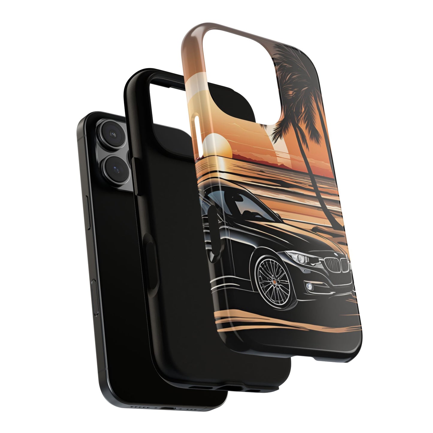 BMW Sunset On The Beach-Dual Layer Ultra Tough Phone Case Printify by The Night Shift Automotive Apparel