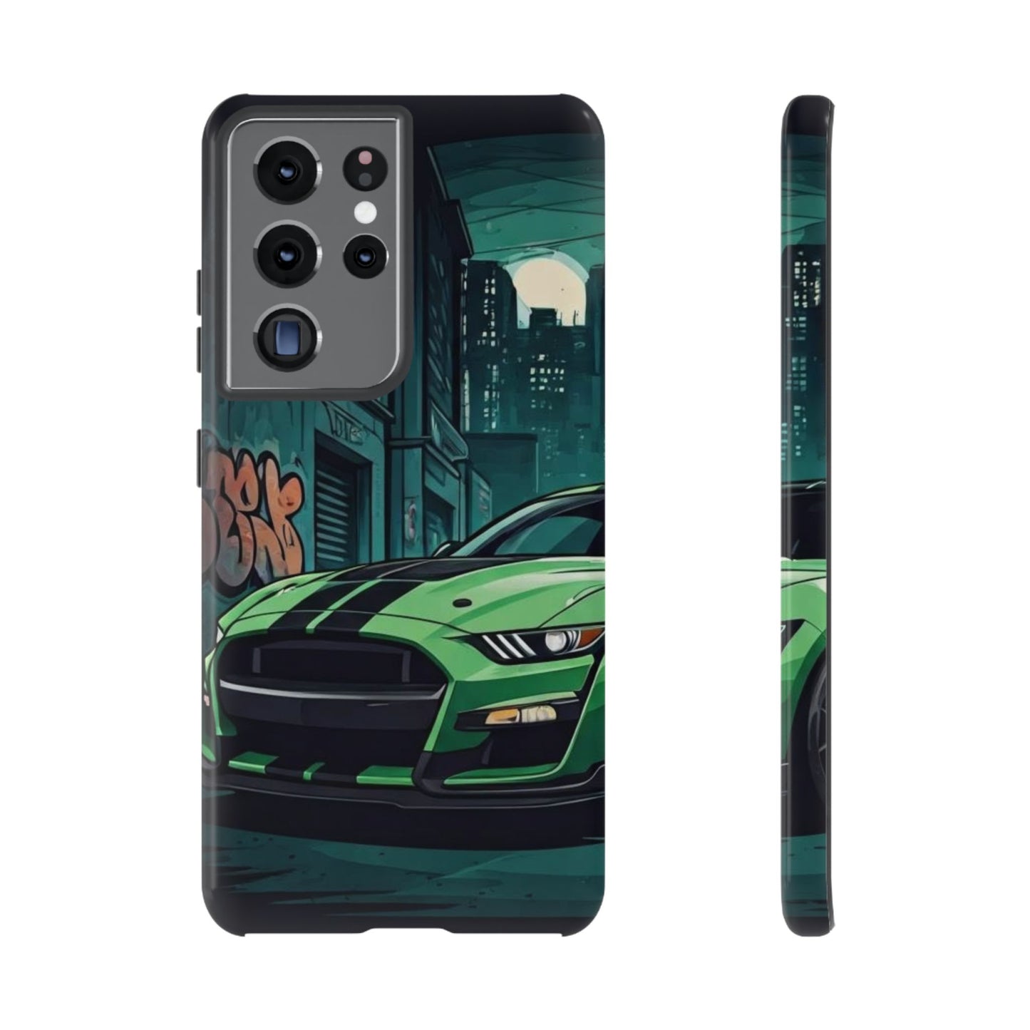 Ford Mustang Shelby GT500 Street Life-Dual Layer Ultra Tough Phone Case Samsung Galaxy S21 Ultra Glossy Printify by The Night Shift Automotive Apparel