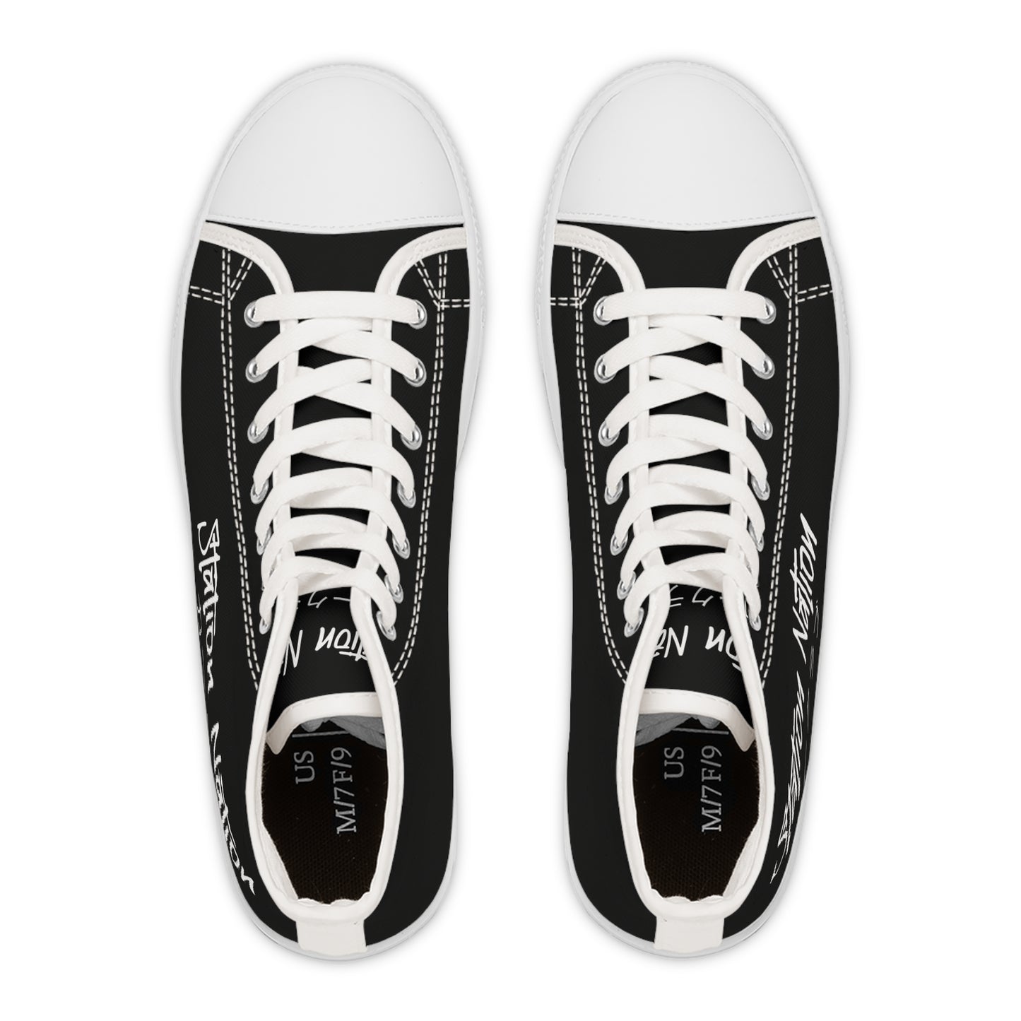 Station Nation Women's-High Top Sneakers